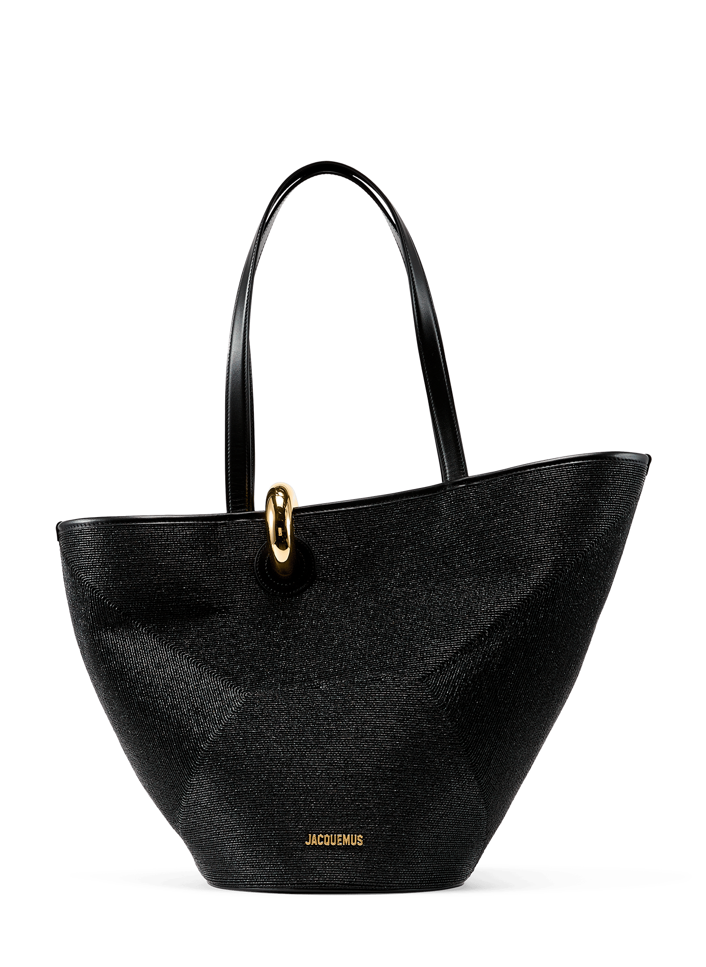 Le Bambino texturé en cuir de vache JACQUEMUS Noir