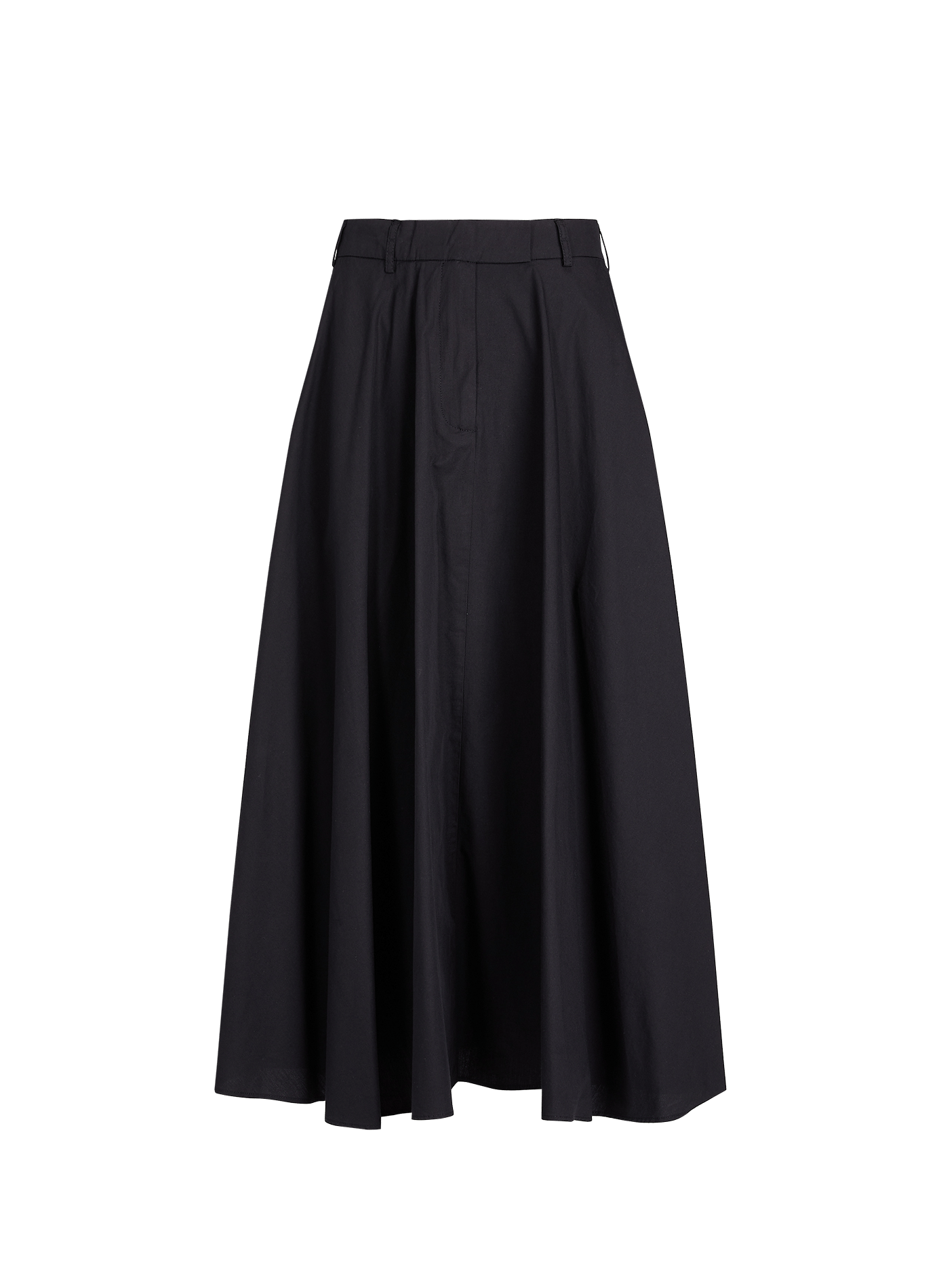 Flared cotton skirt Bertille OFFICINE GENERALE Black