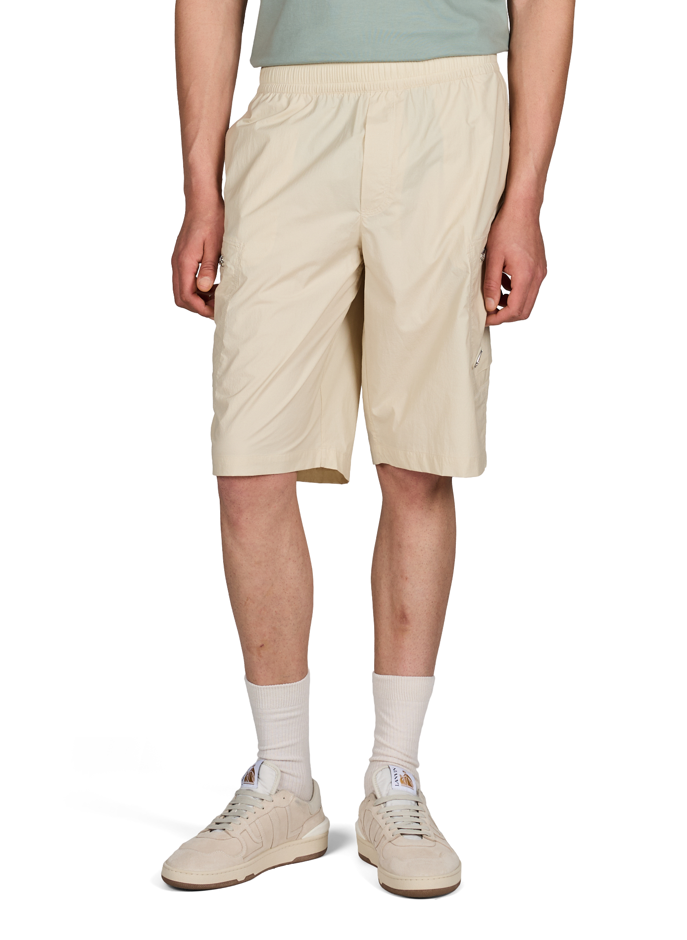 Short taille élastique avec poches zippées MOOSE KNUCKLES Gris