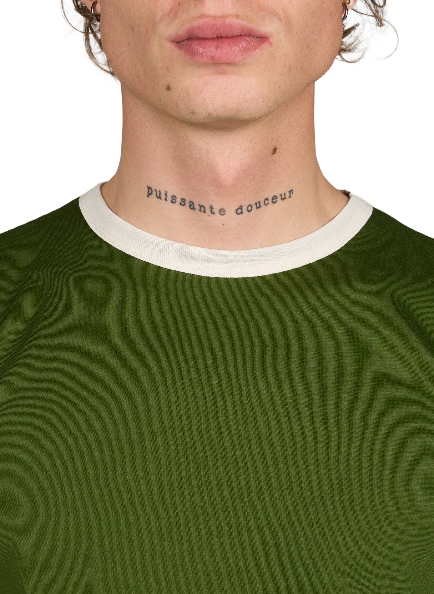 Classic Cotton T-Shirt AU PRINTEMPS PARIS Green