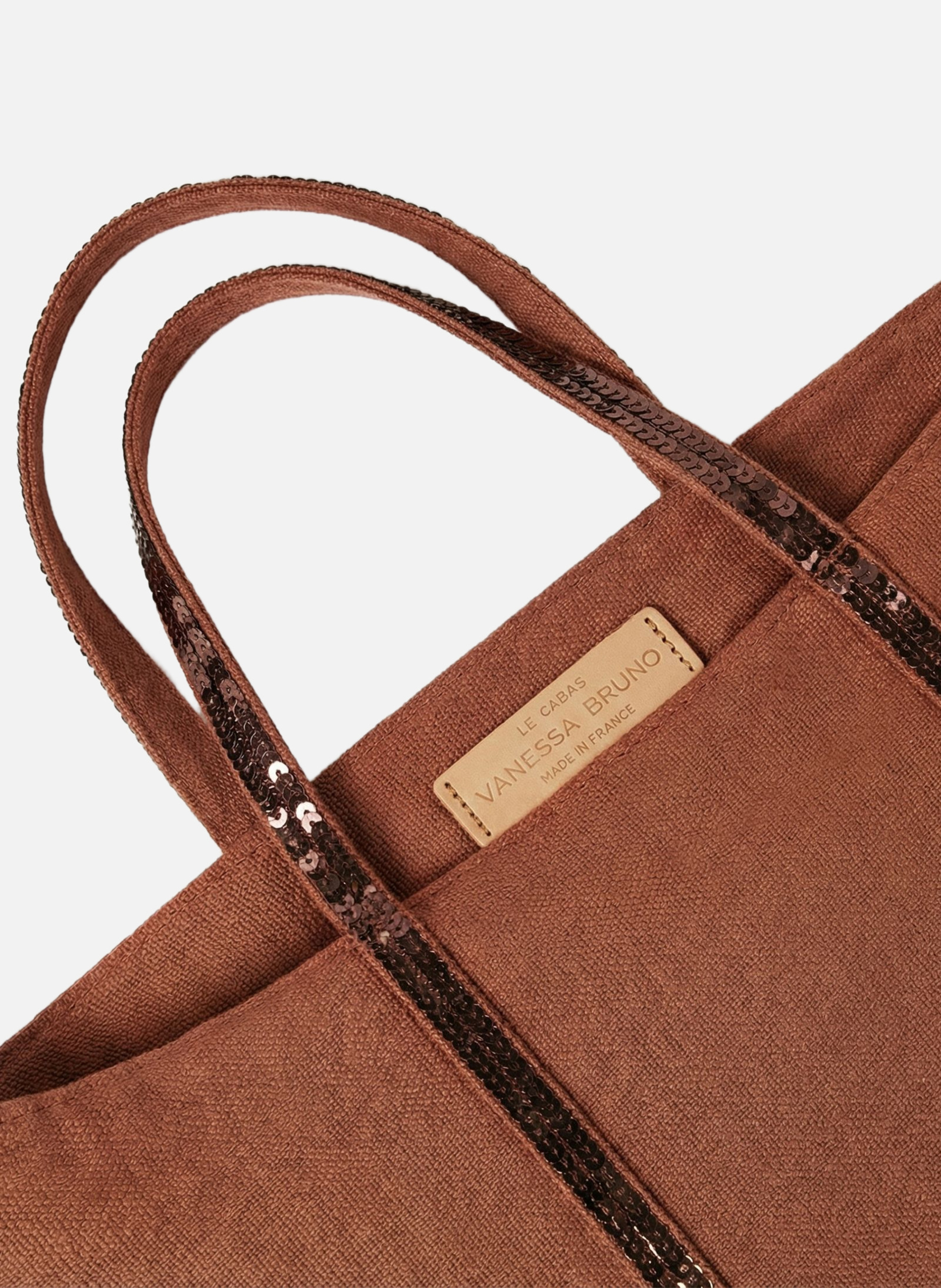 Cabas s zippé en lin VANESSA BRUNO Orange