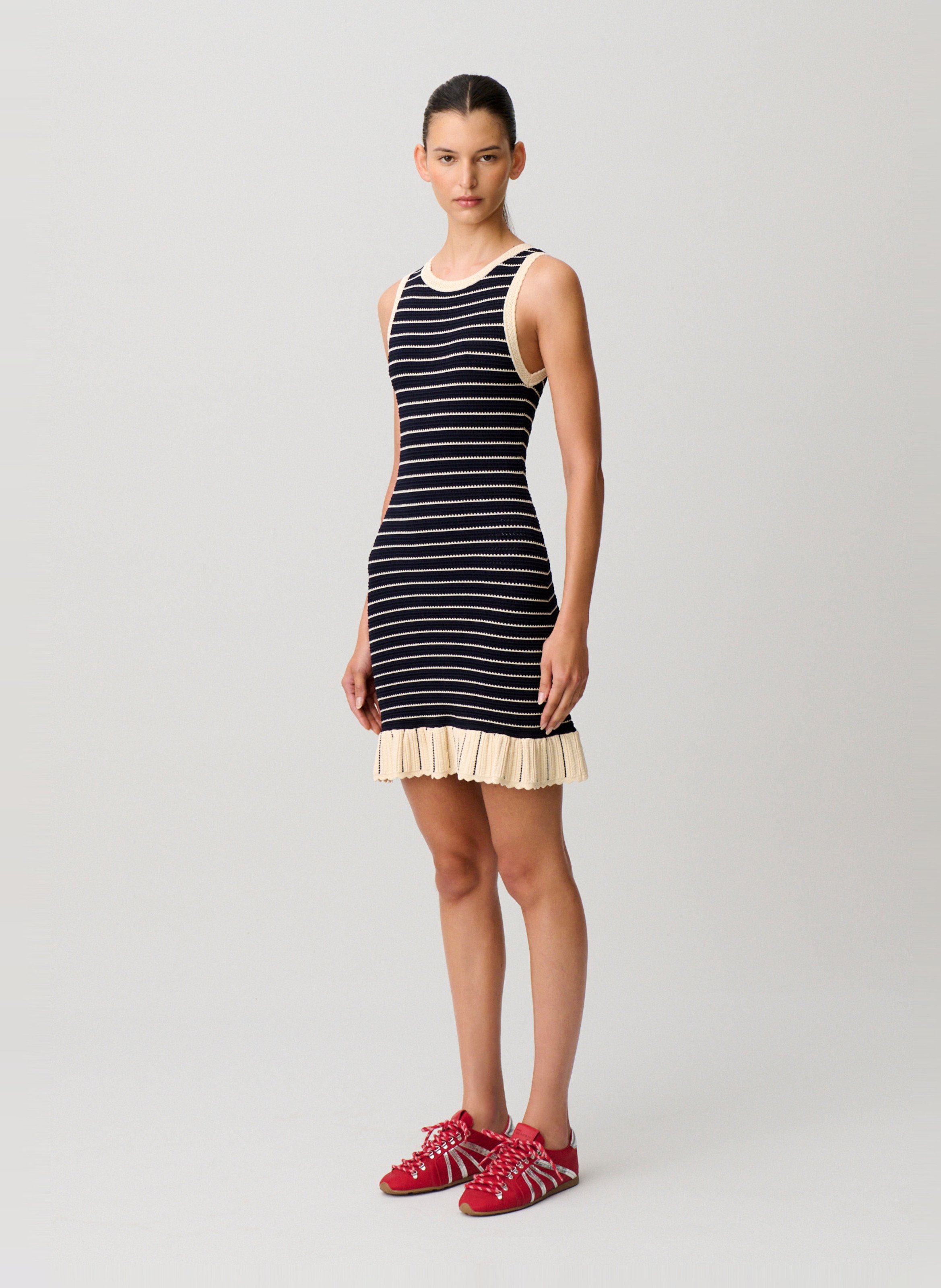 Robe moulante courte en maille CLAUDIE PIERLOT Multicolore