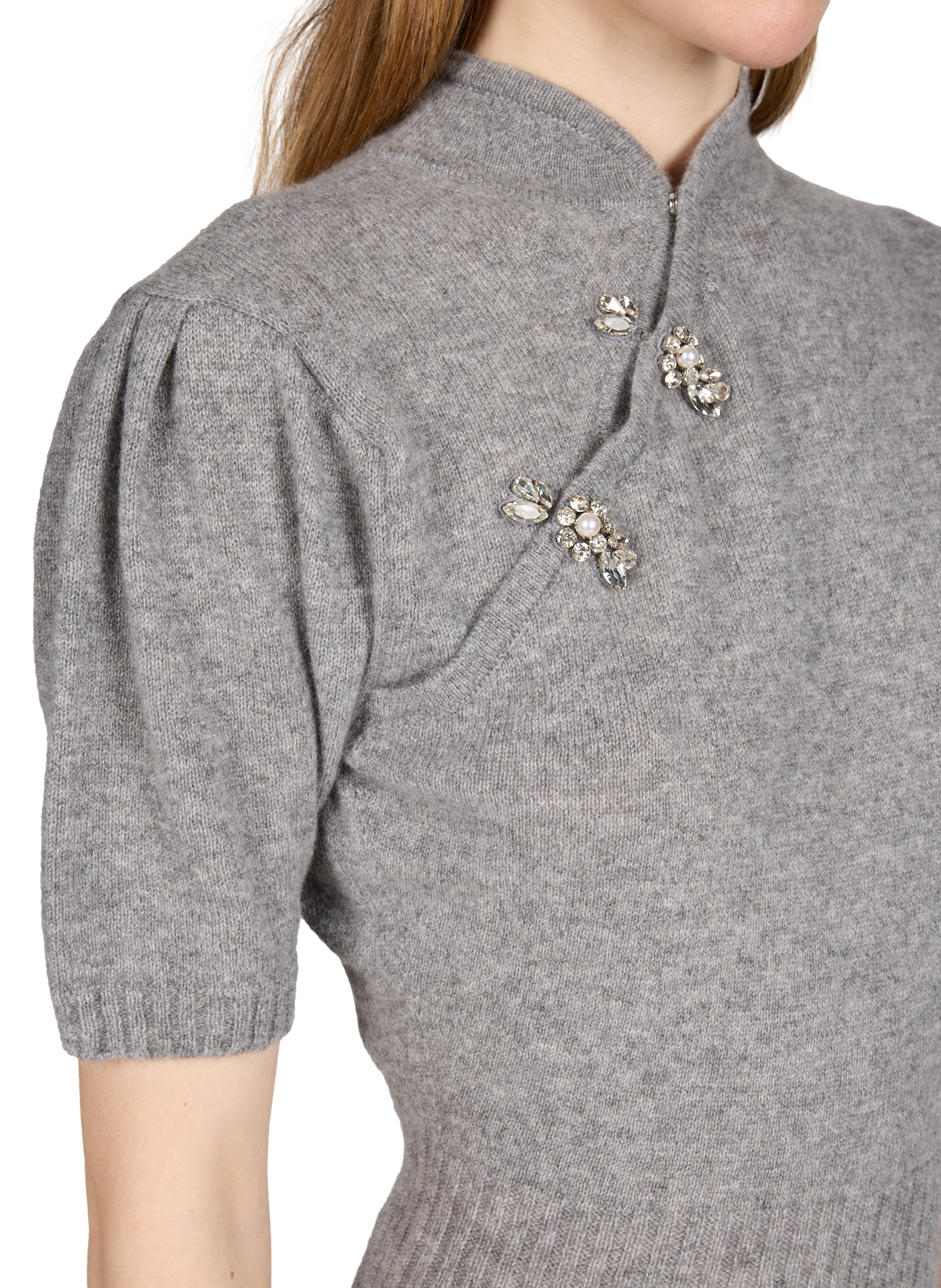 Pull ajusté en cachemire SIMONE ROCHA Gris