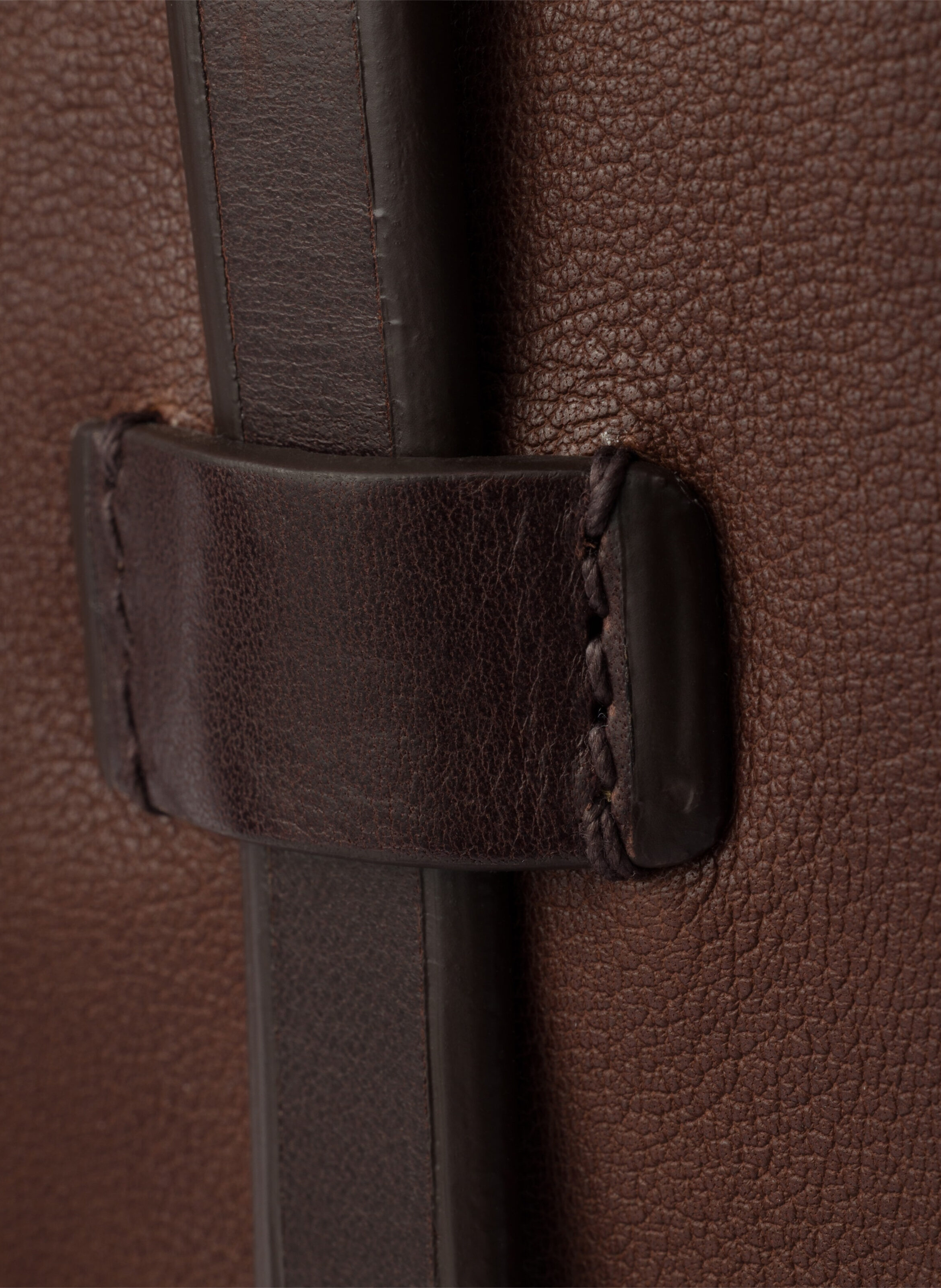 Grand cabas en cuir prada route PRADA Marron