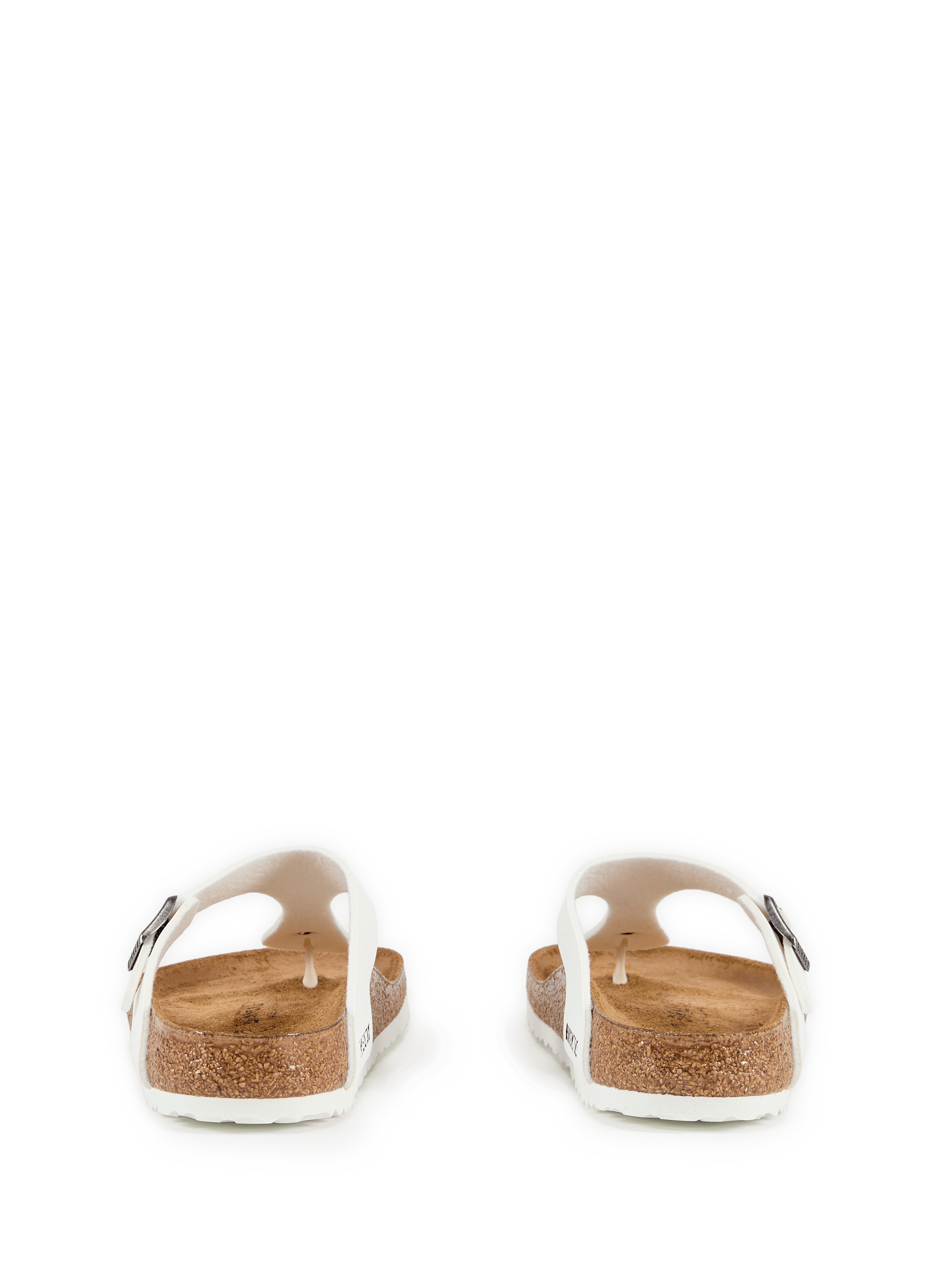 Sandaal met teenlus Gizeh van leer BIRKENSTOCK Wit