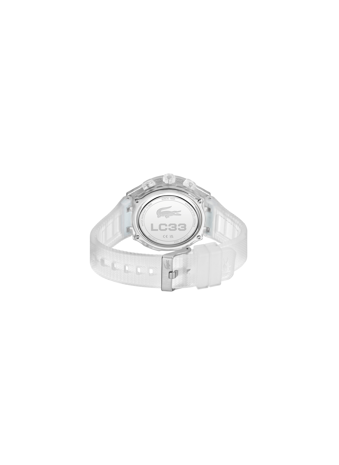 Montre quartz LC33 en silicone LACOSTE MONTRES Noir