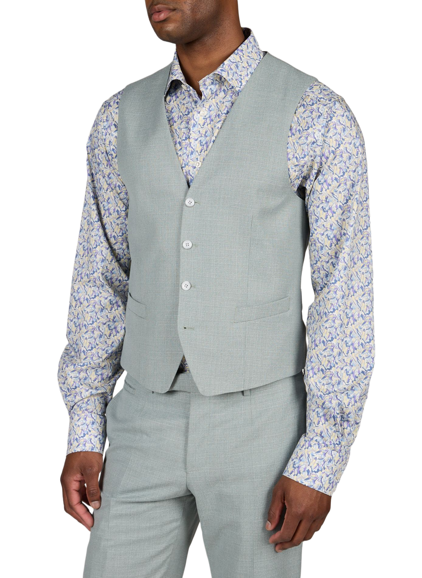 Sleeveless Tweed Suit Vest STRELLSON Green