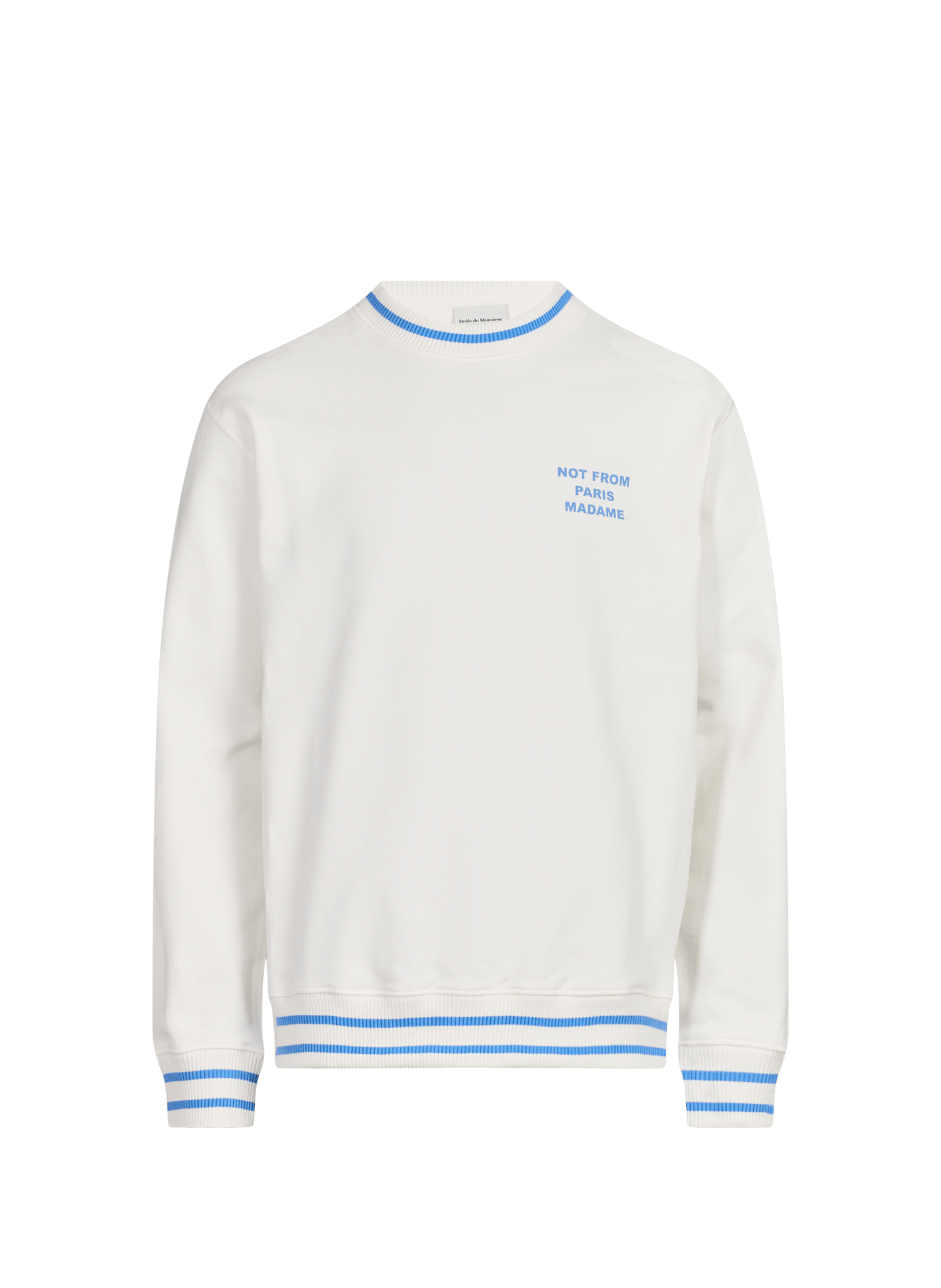 Straight logo cotton sweater  Off white
