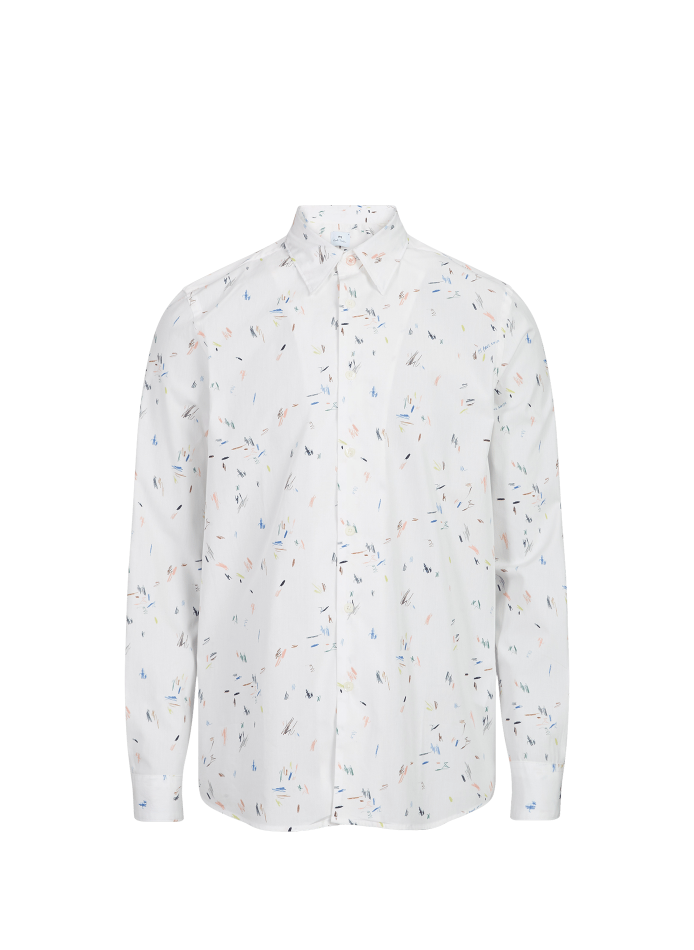 Regular-Fit Hemd mit klassischem Kragen und Print aus Baumwolle PAUL SMITH Weiss