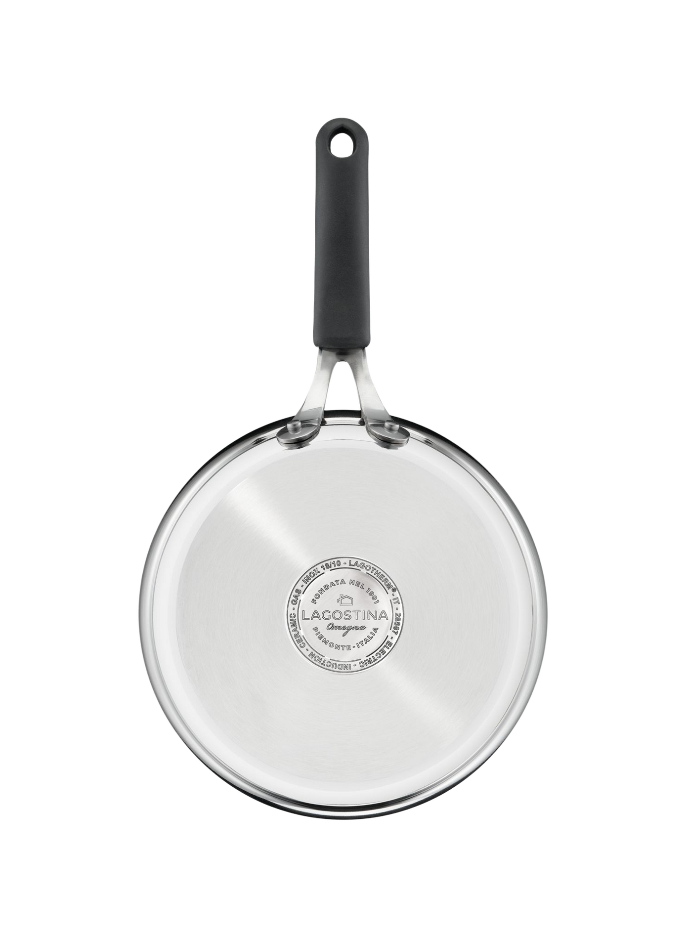 Poêle Tempra anti-adhésive en acier inoxydable LAGOSTINA Silver