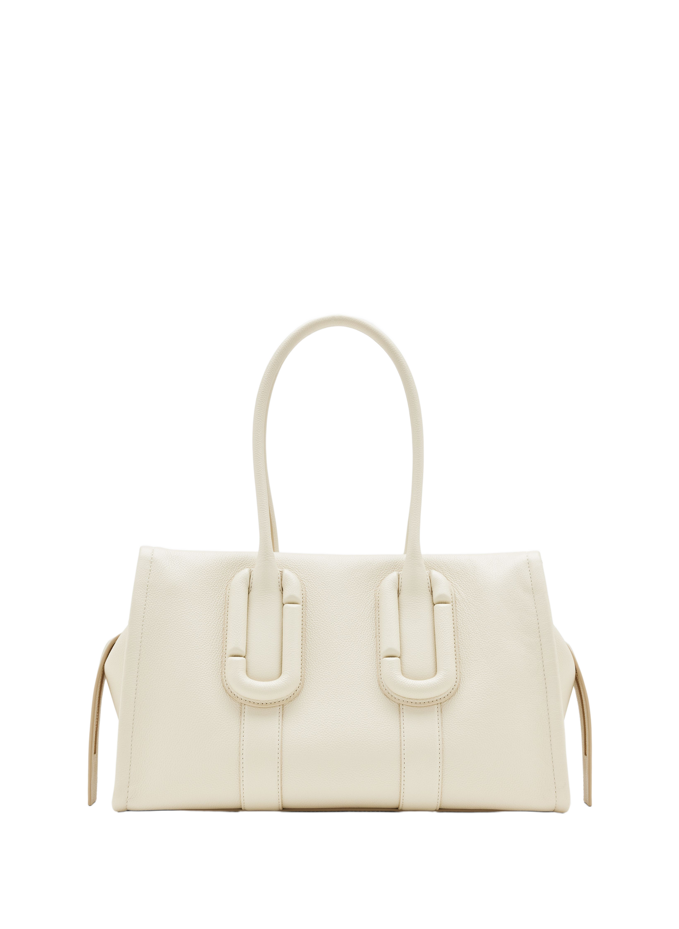 Sac bandoulière The Babe City Tote en cuir MARC JACOBS Blanc