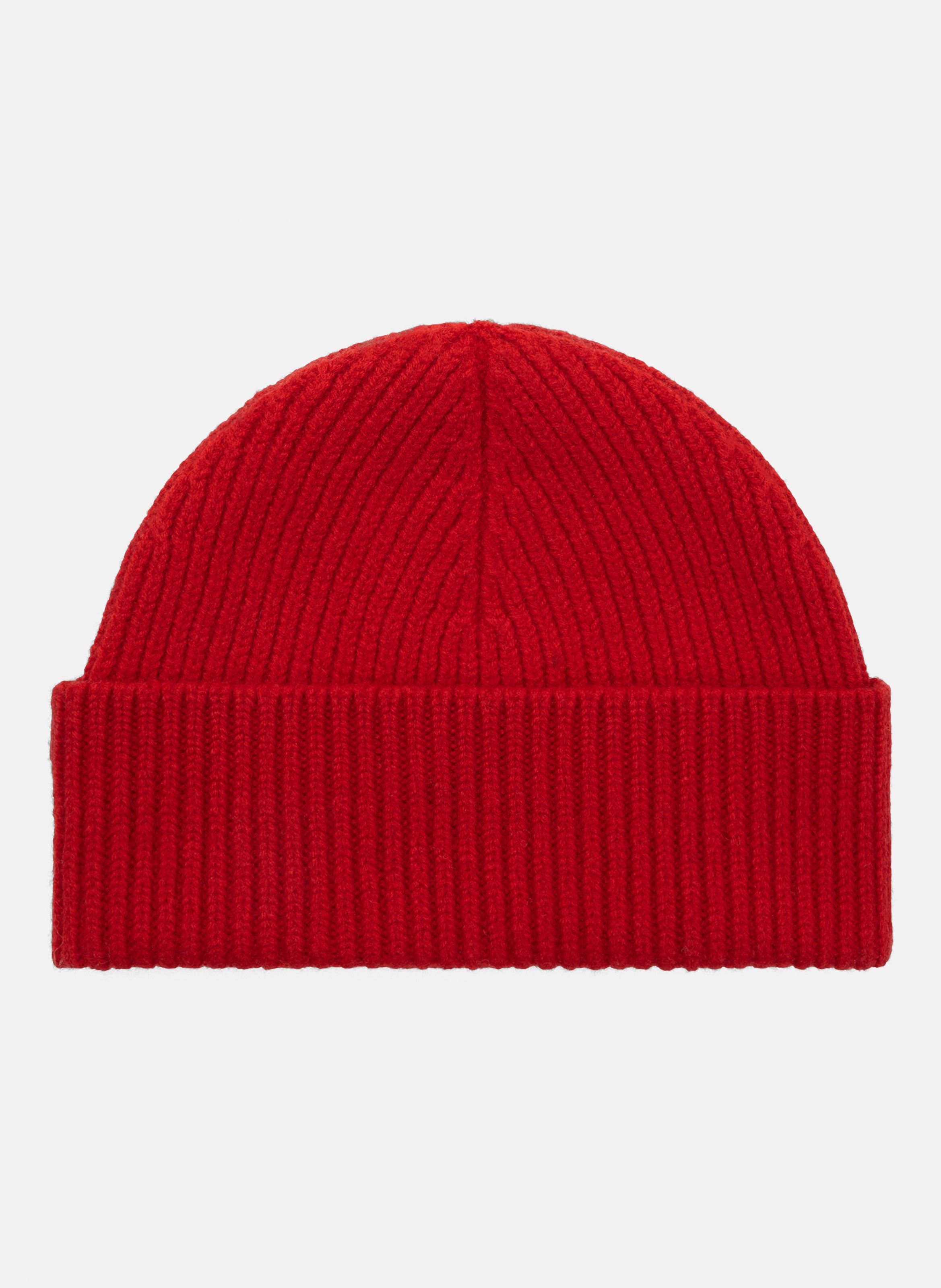 Bonnet unisexe en laine ami de coeur AMI PARIS Rouge