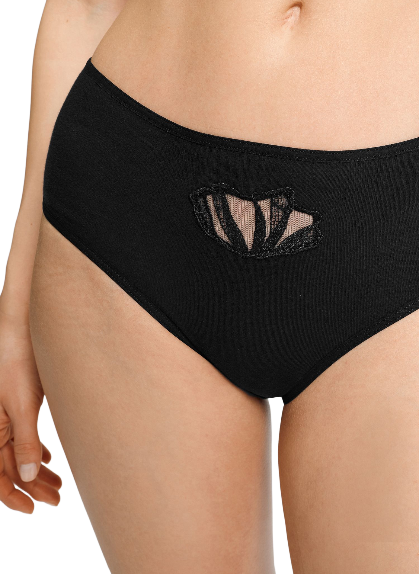 Cotton briefs HANRO Black