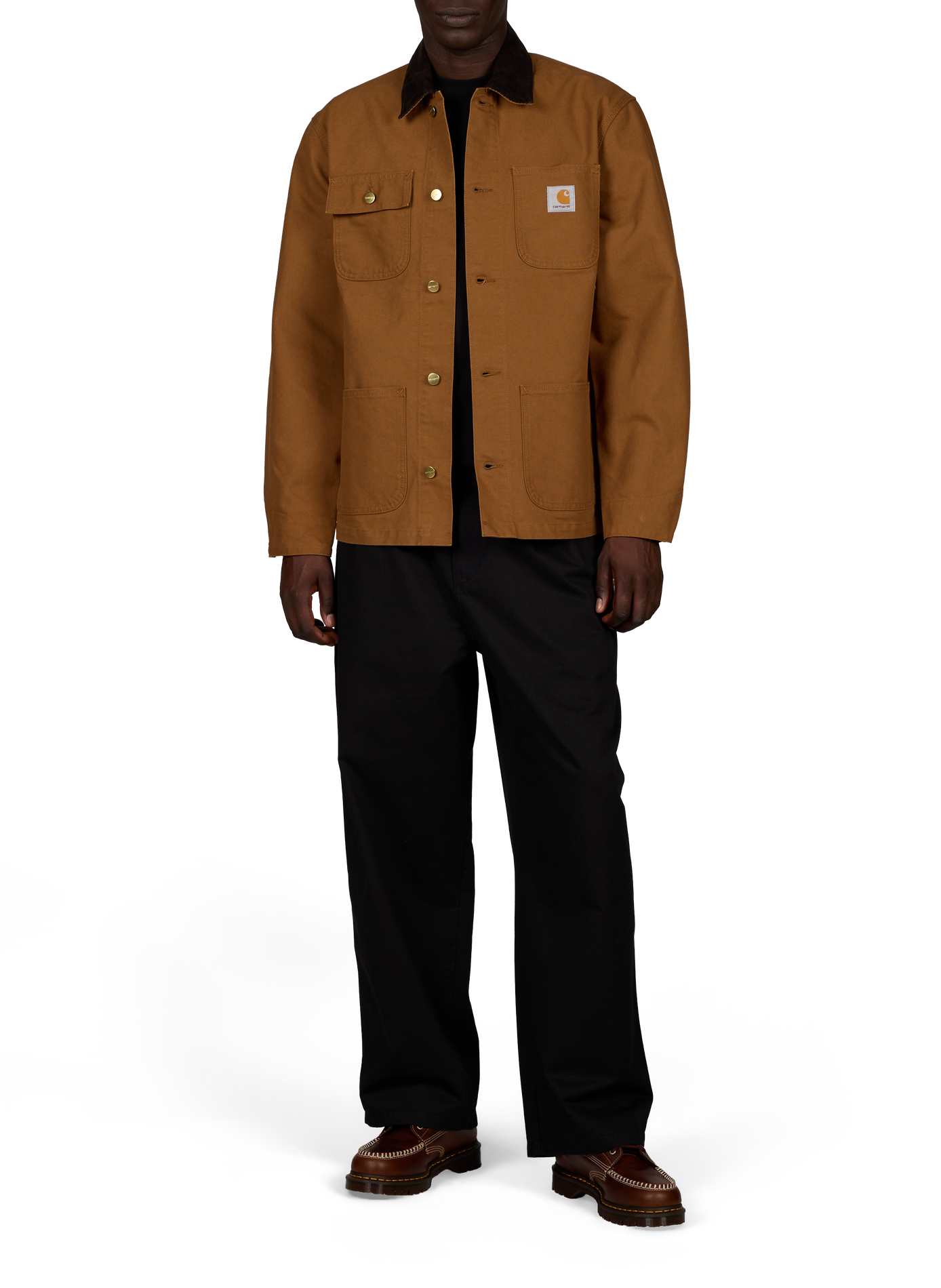 Michigan Jacke mit Samtkragen aus Baumwolle CARHARTT WIP Braun