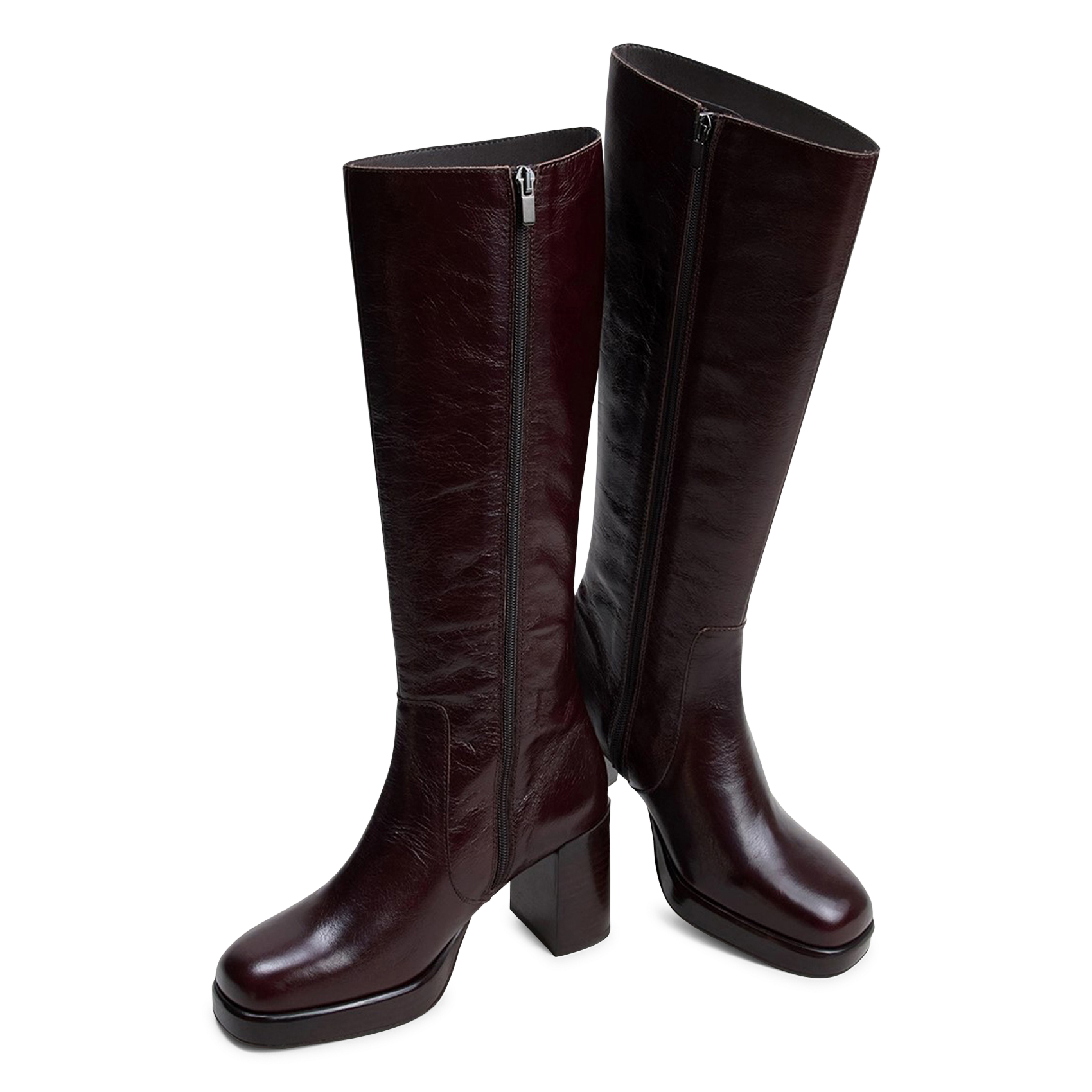 Bottes en cuir bam JONAK Marron