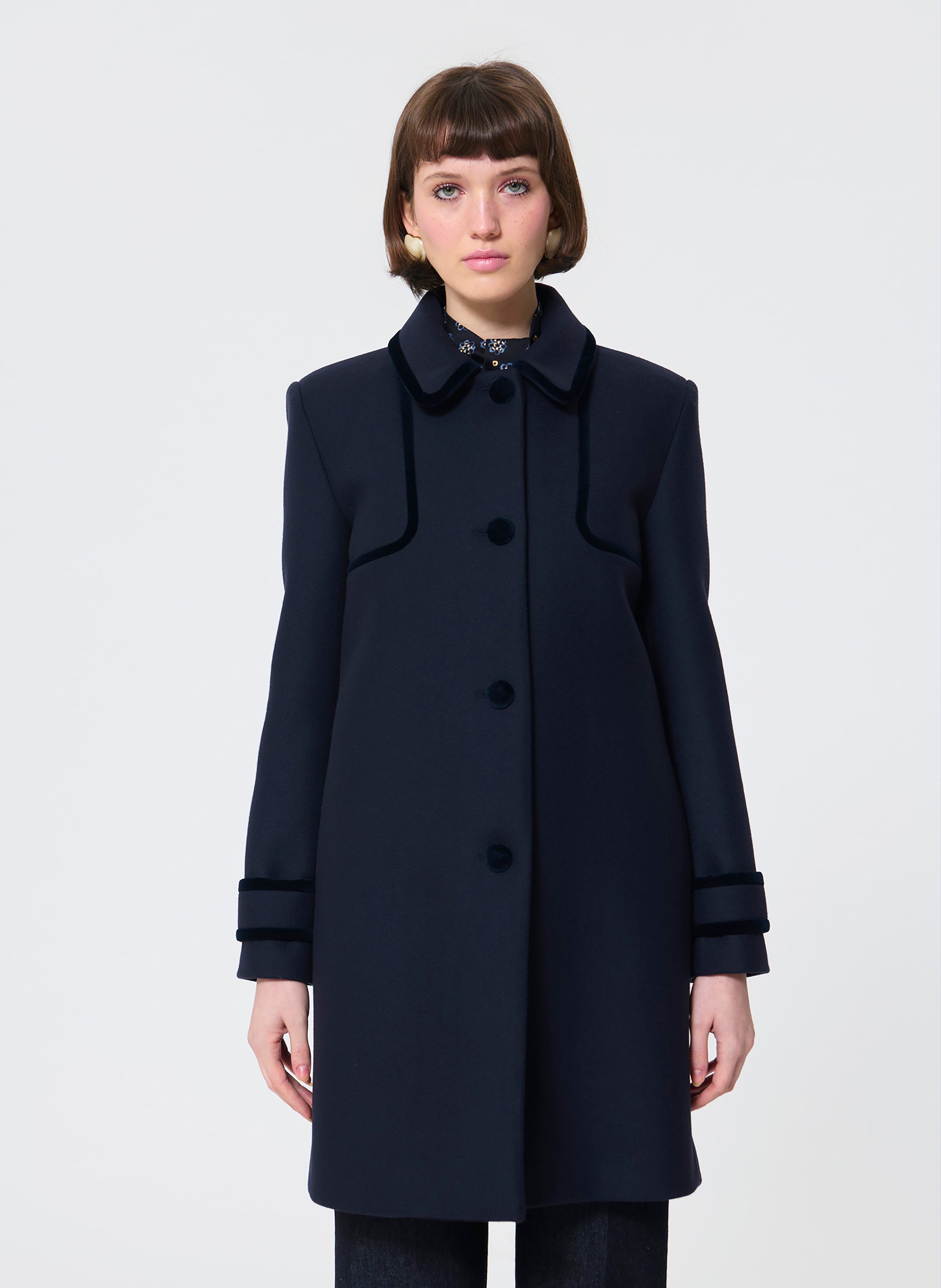Manteau mado TARA JARMON Bleu