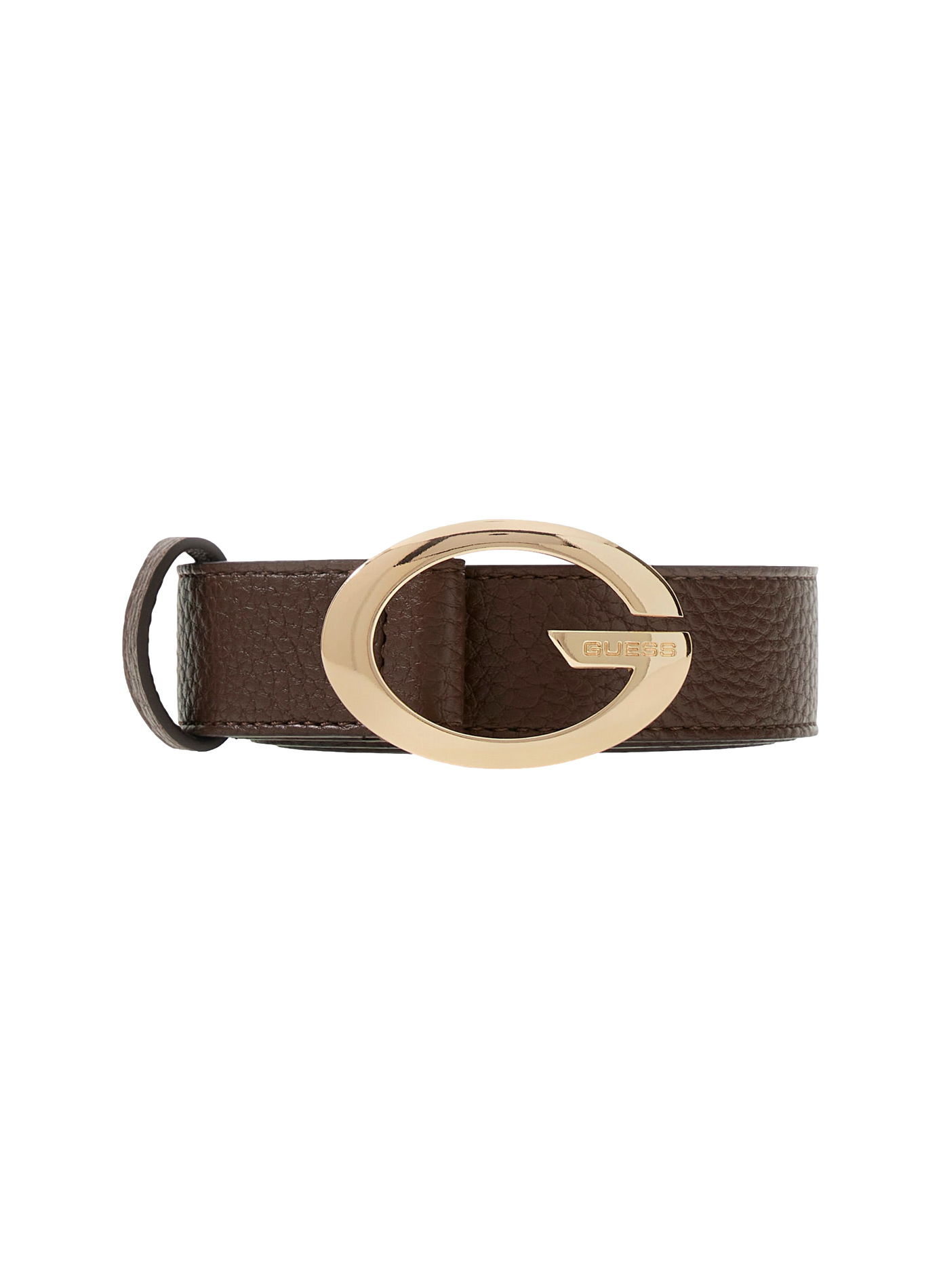 Ceinture effet cuir GUESS Marron