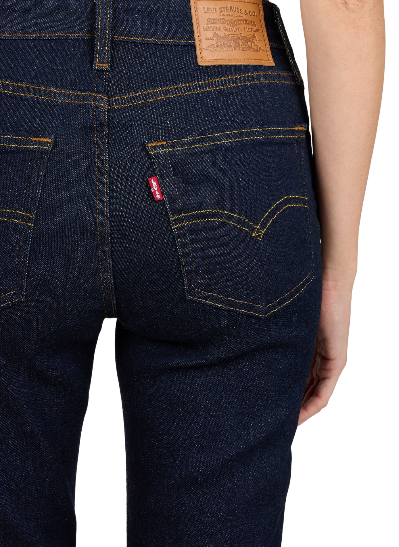 721 High-rise skinny jeans in blended cotton LEVI'S Blue