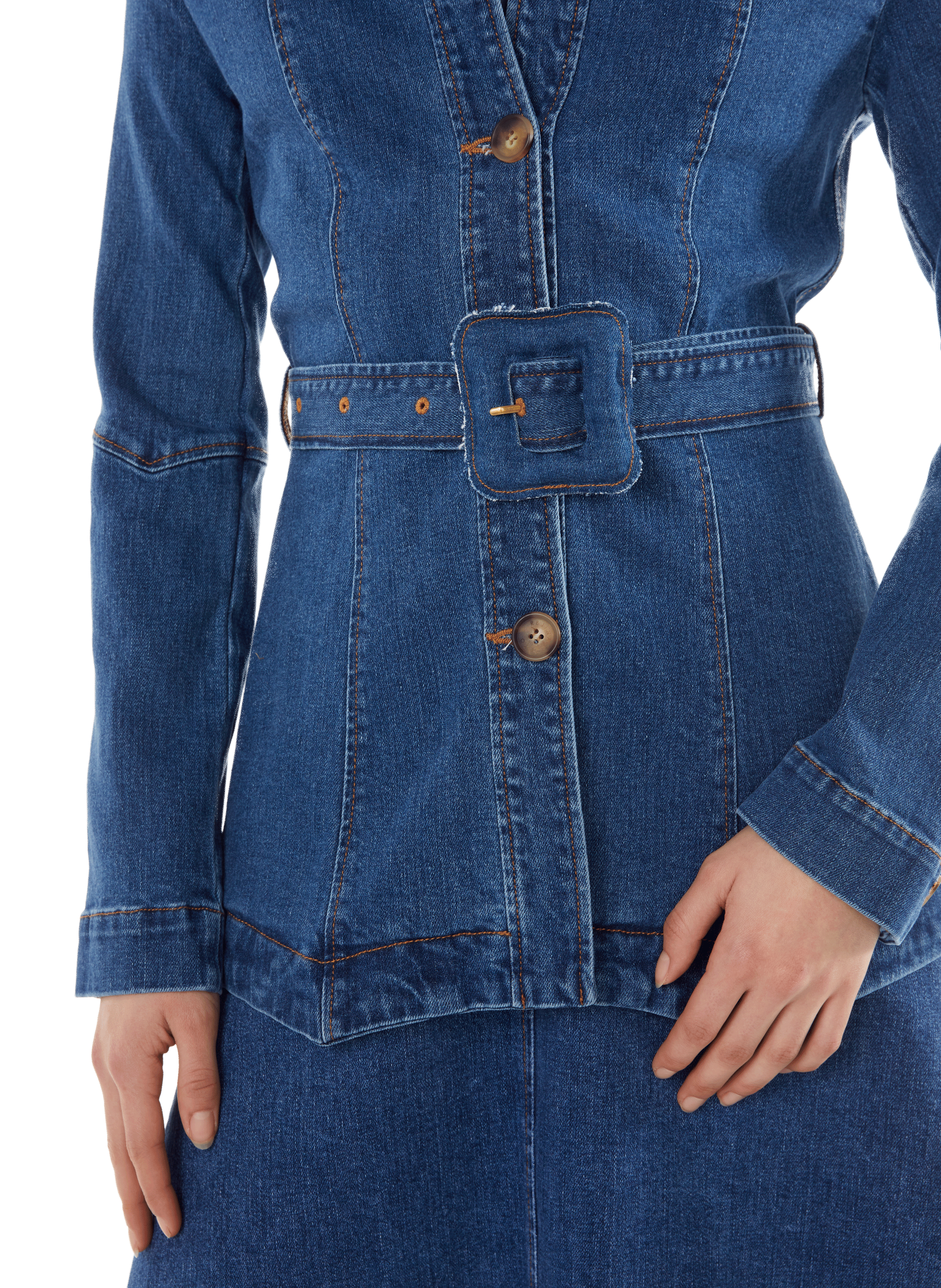 Veste Maeve en jean REJINA PYO Bleu