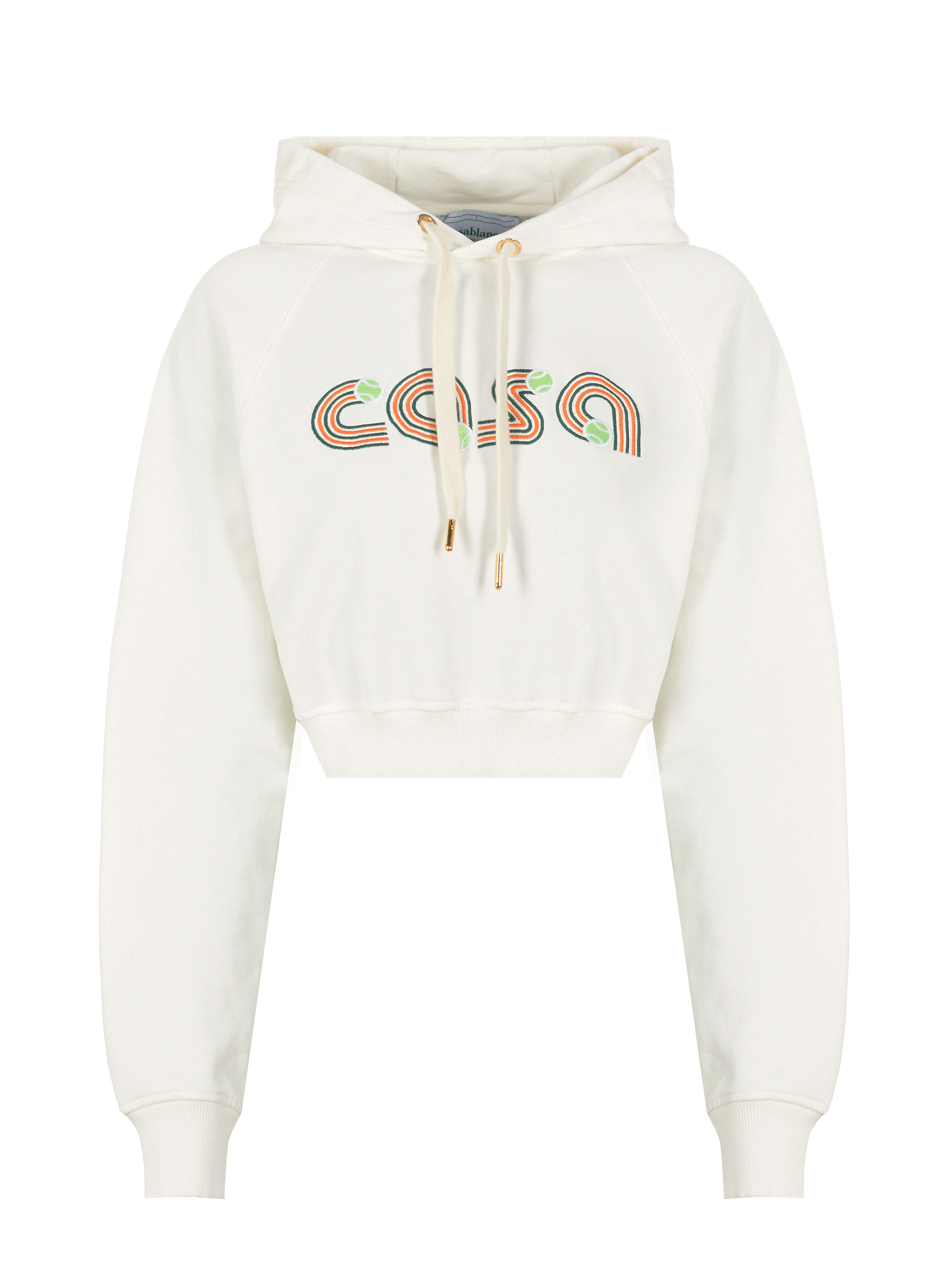 Hoodie court en coton organique