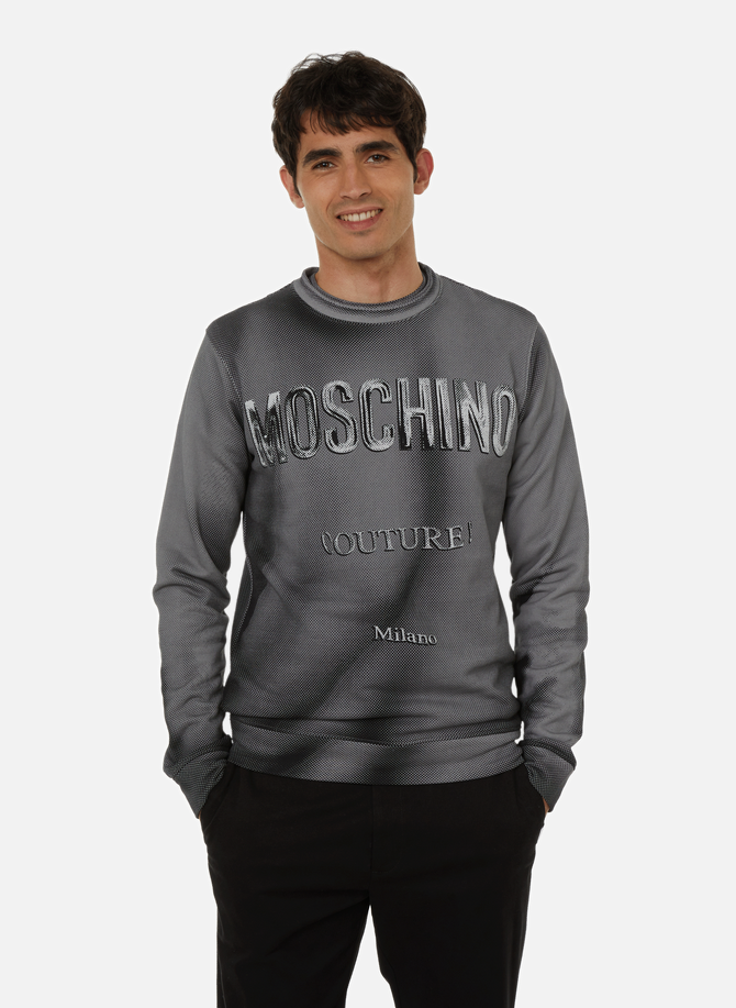 Printed cotton sweatshirt MOSCHINO