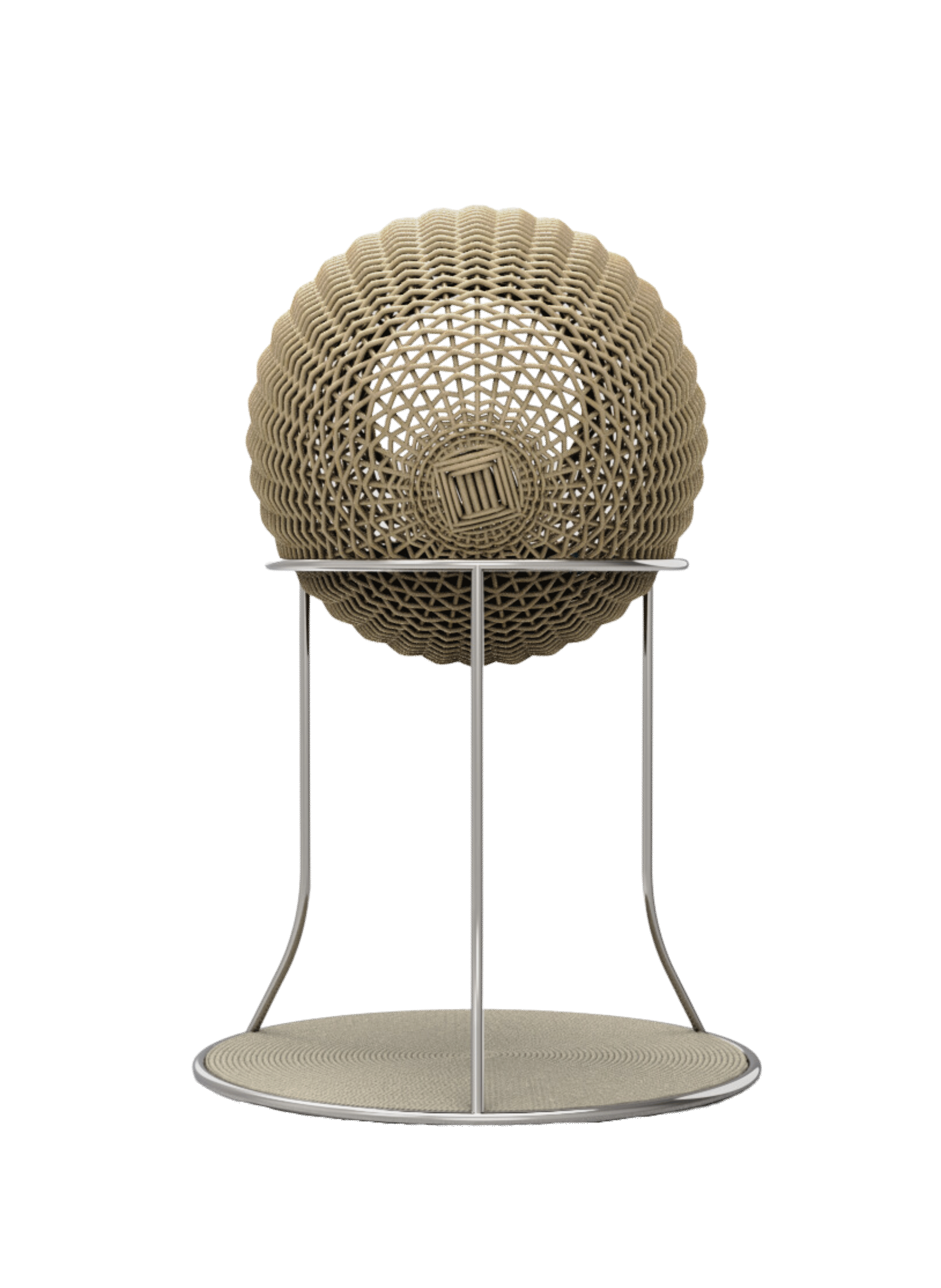 Arbre à chat artisanal en osier Beige