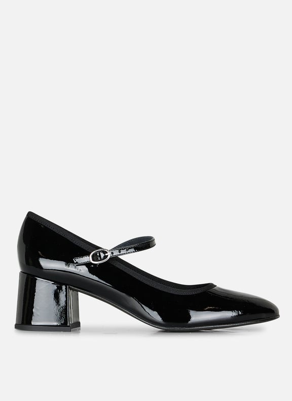 Babies à talons en cuir verni dalmatie Noir by JONAK JONAK Babies à talons en cuir verni dalmatie Noir