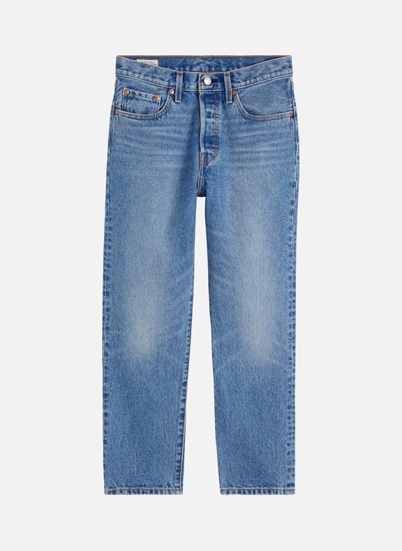 Straight-fit cotton jeans Blue by LEVI'S LEVI'S Straight-fit cotton jeans Blue
