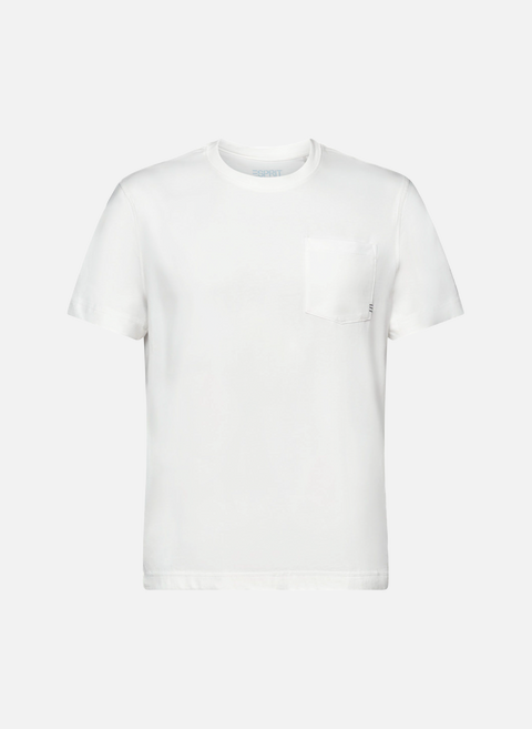 Plain t-shirt with stitching BeigeESPRIT 