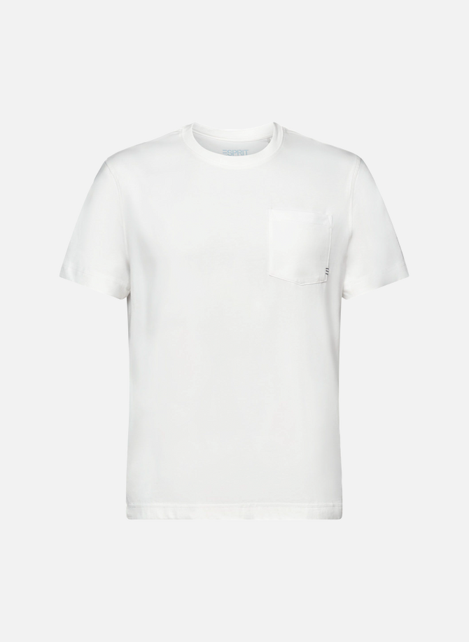 Plain T-shirt with topstitching ESPRIT