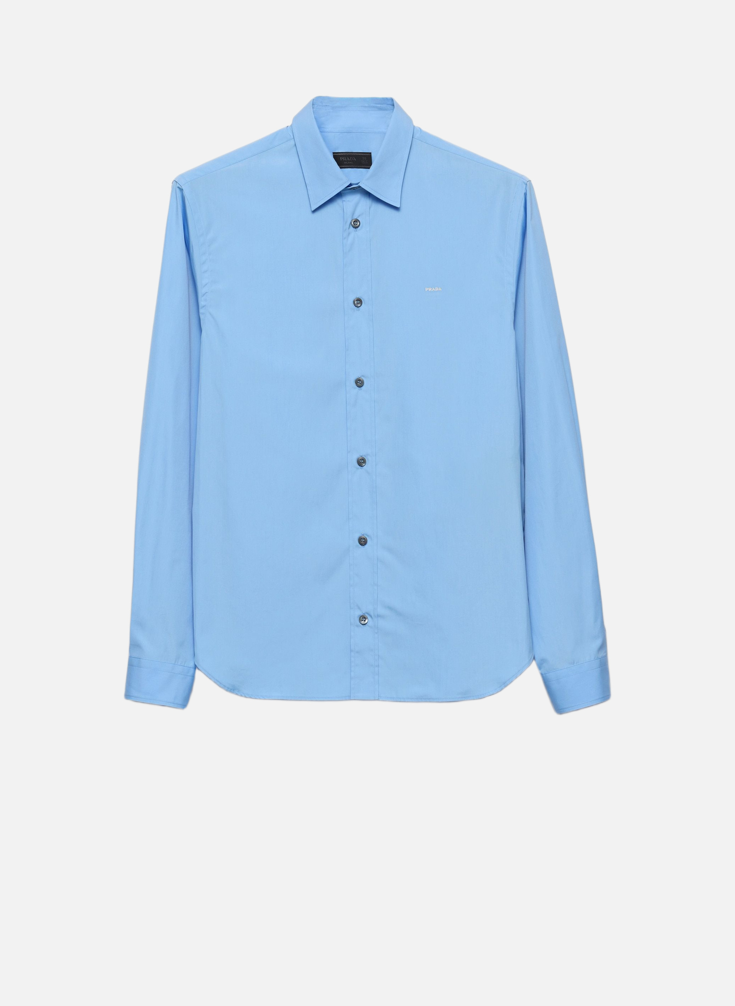 Chemise en coton PRADA Bleu
