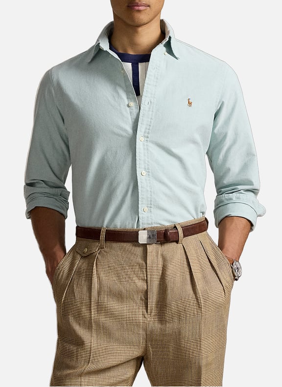 Chemise en coton Vert by POLO RALPH LAUREN POLO RALPH LAUREN Chemise en coton Vert