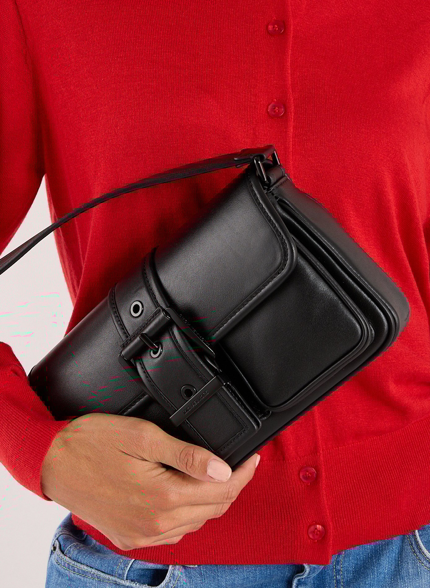 Cleo leather handbag MICHAEL KORS Black