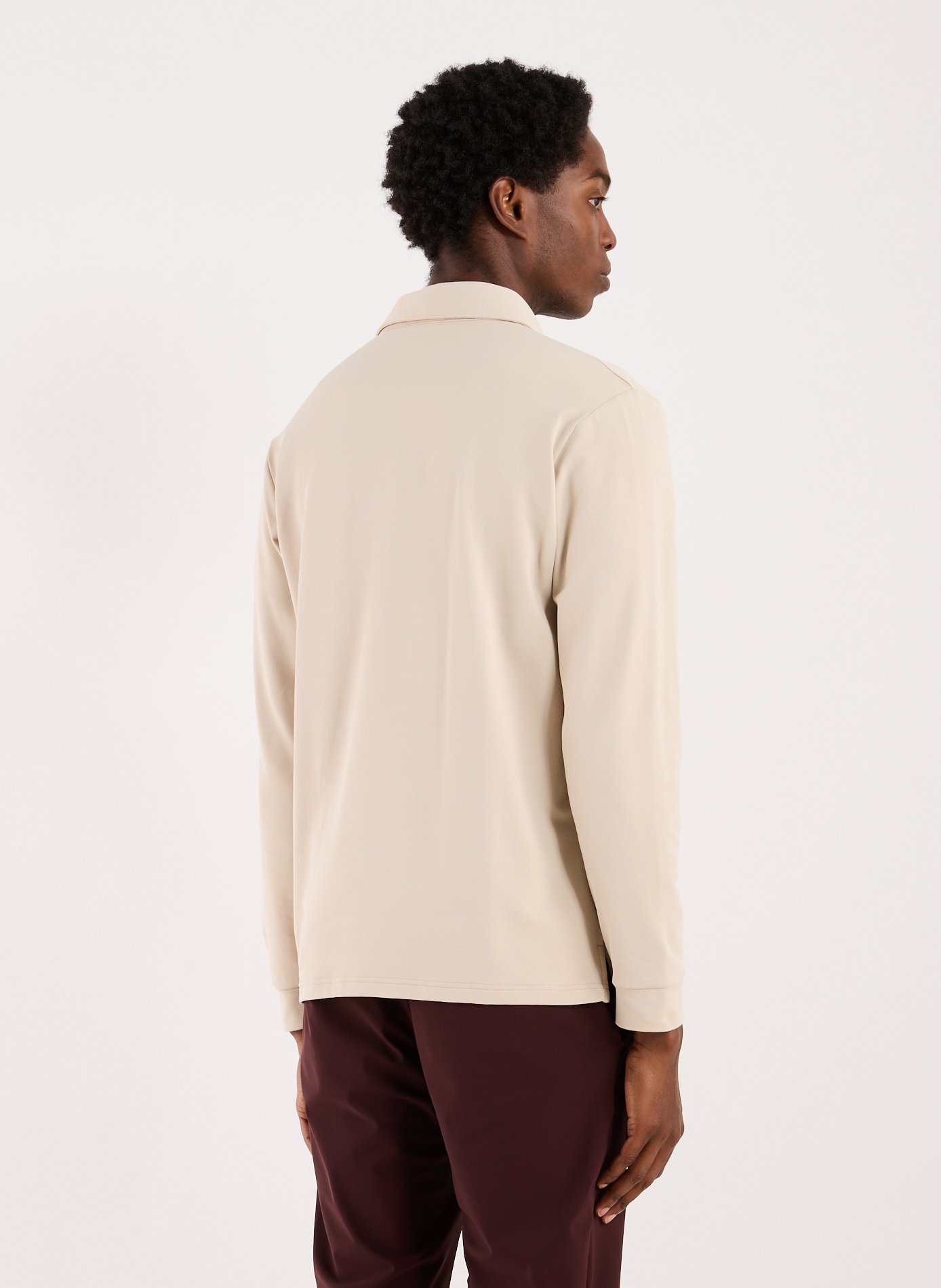 Long-sleeved polo shirt 1789 CALA Beige