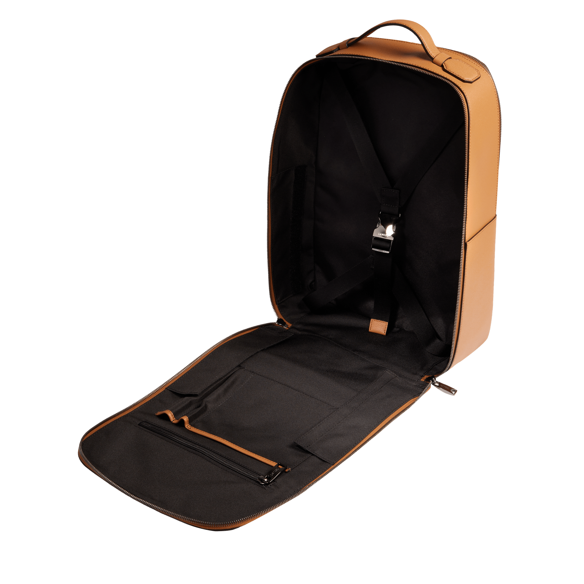 Sac à dos convertible charlie de lancel en cuir LANCEL Marron