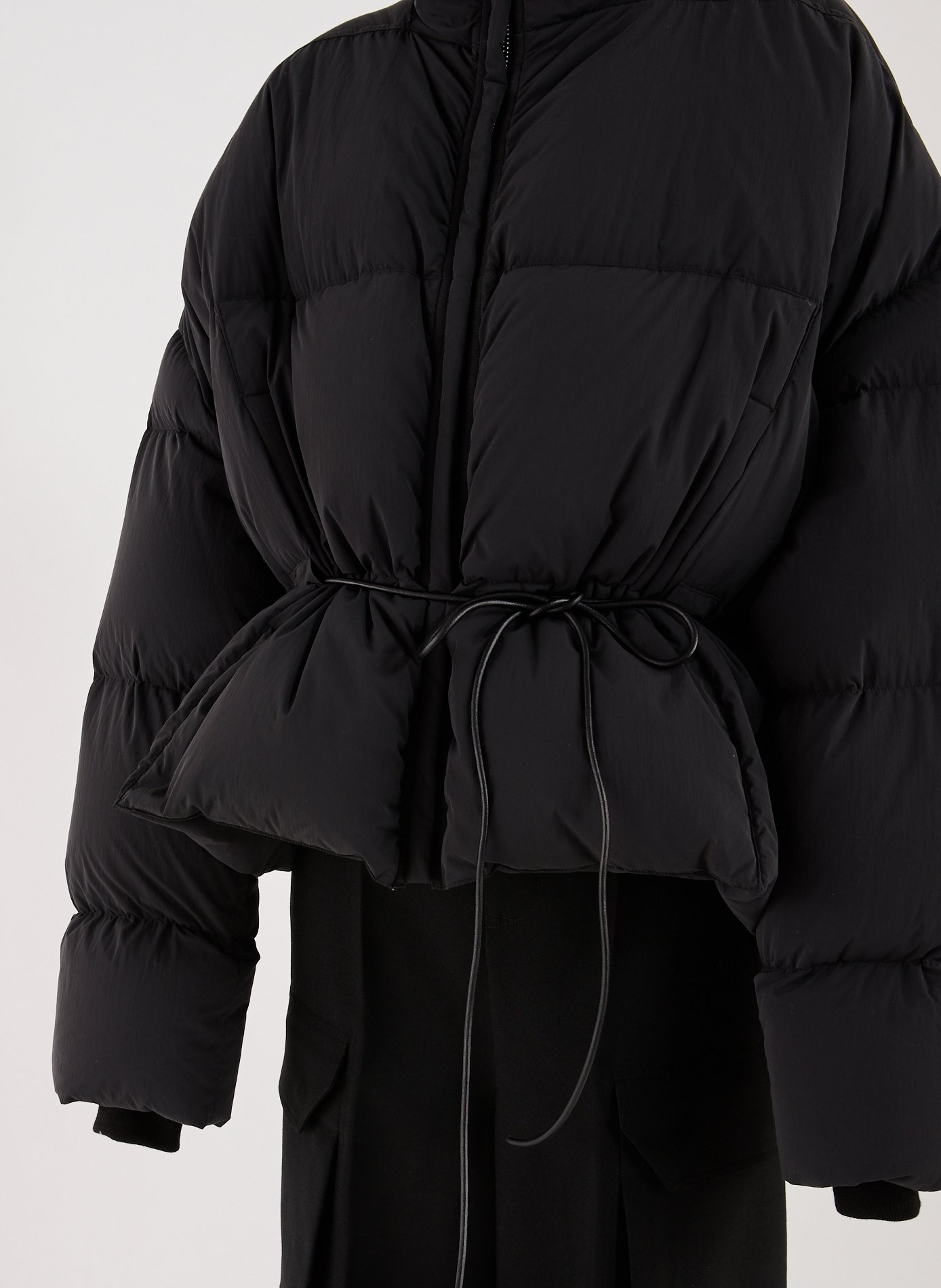 Belted puffer jacket RICK OWENS Black