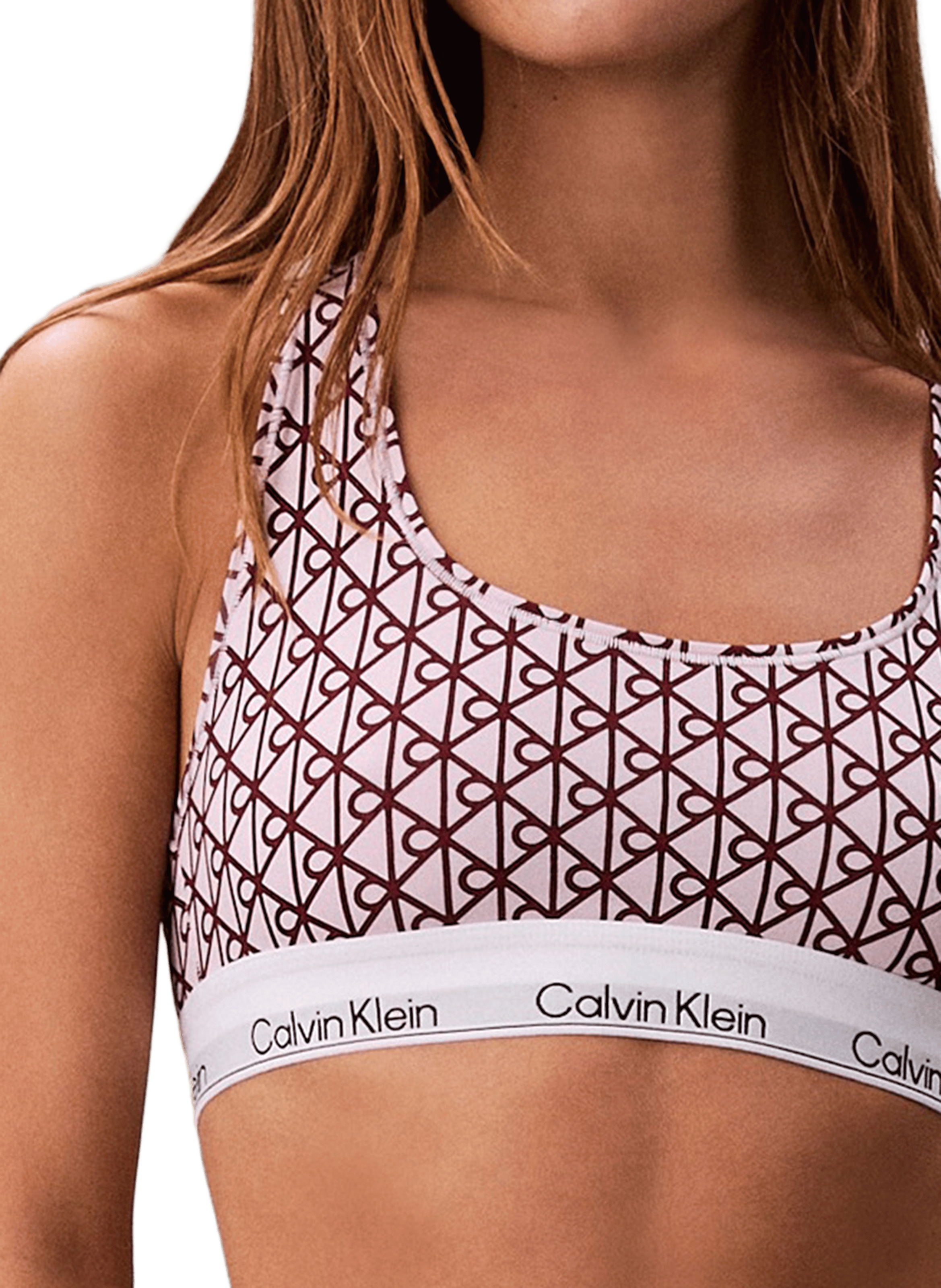 Brassière en coton CALVIN KLEIN Rouge