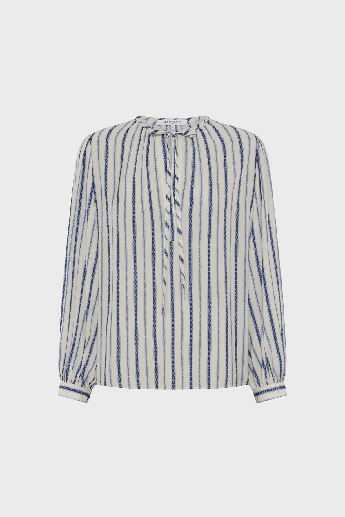 Blouse fluide imprimé chainettes - cammie GERARD DAREL Beige