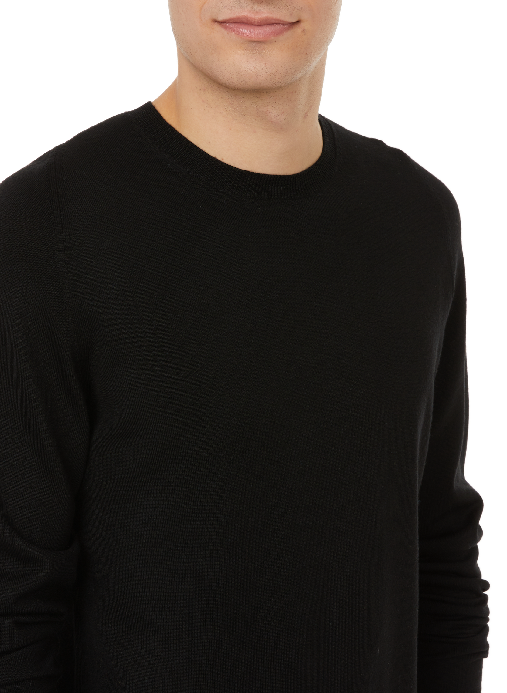 Pull en laine mérinos AU PRINTEMPS PARIS Noir