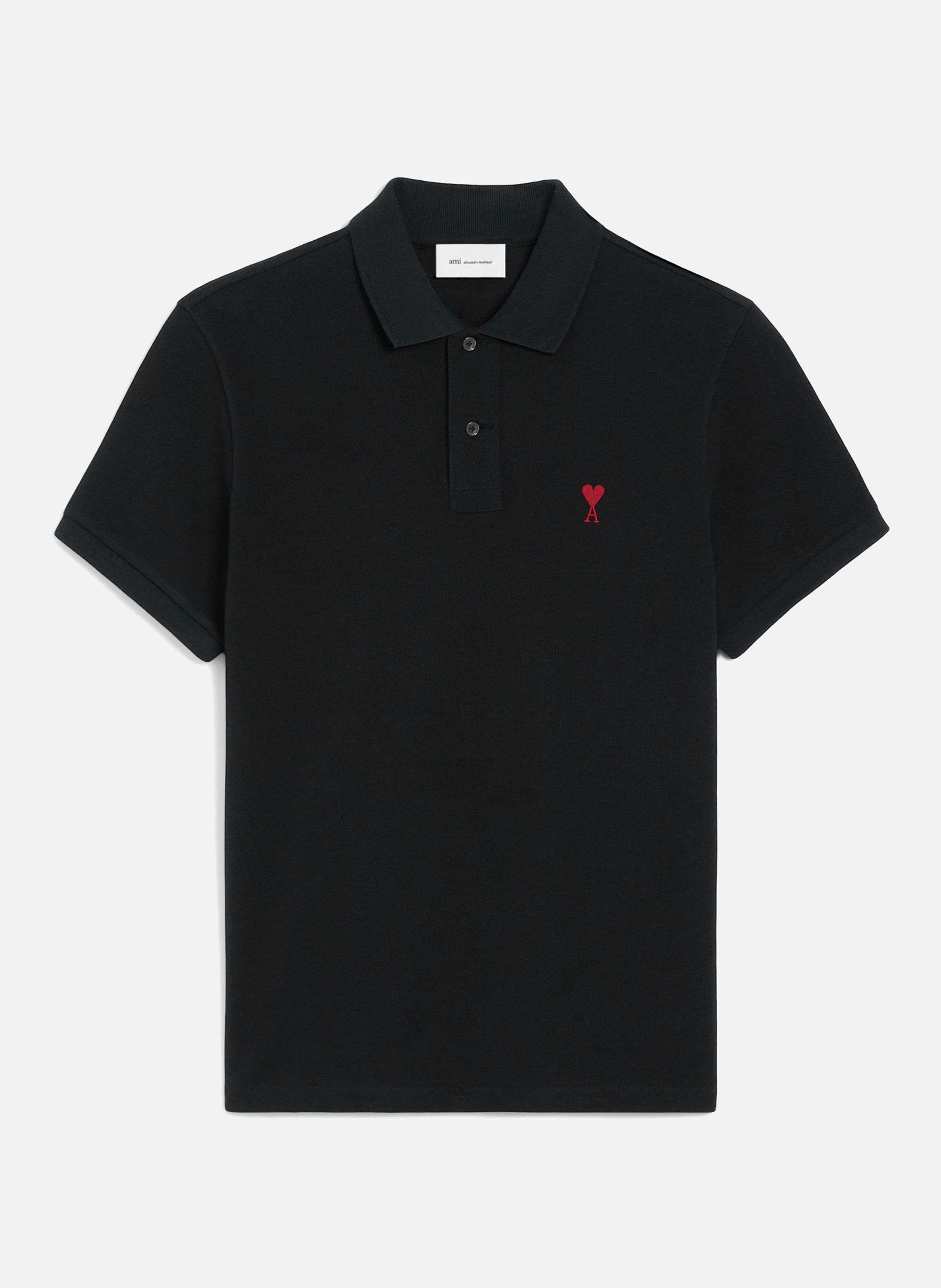 Polo Ami de Coeur unisexe AMI PARIS Noir