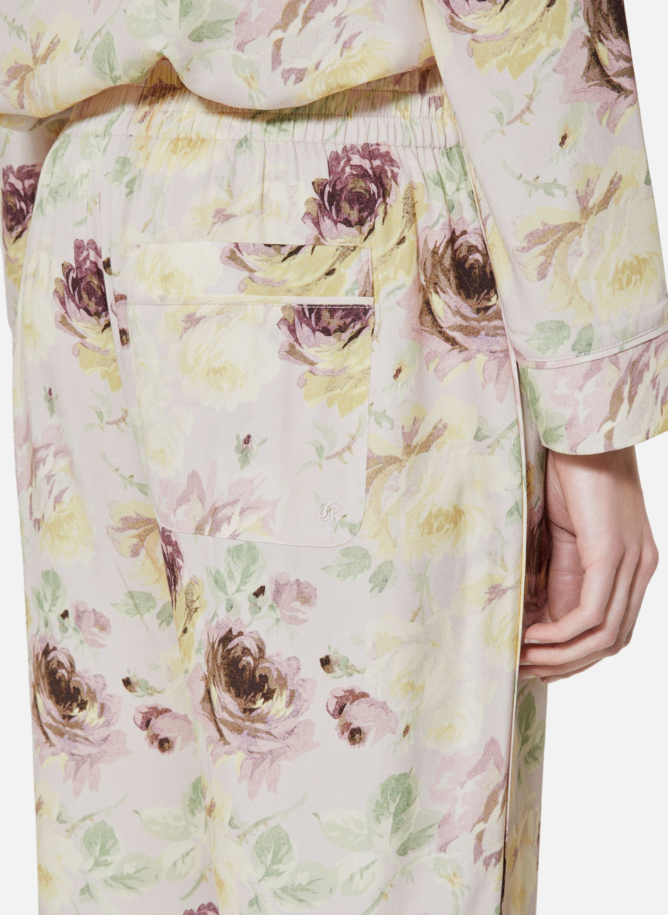 Pantalon fluide droit imprimé THE KOOPLES Rose