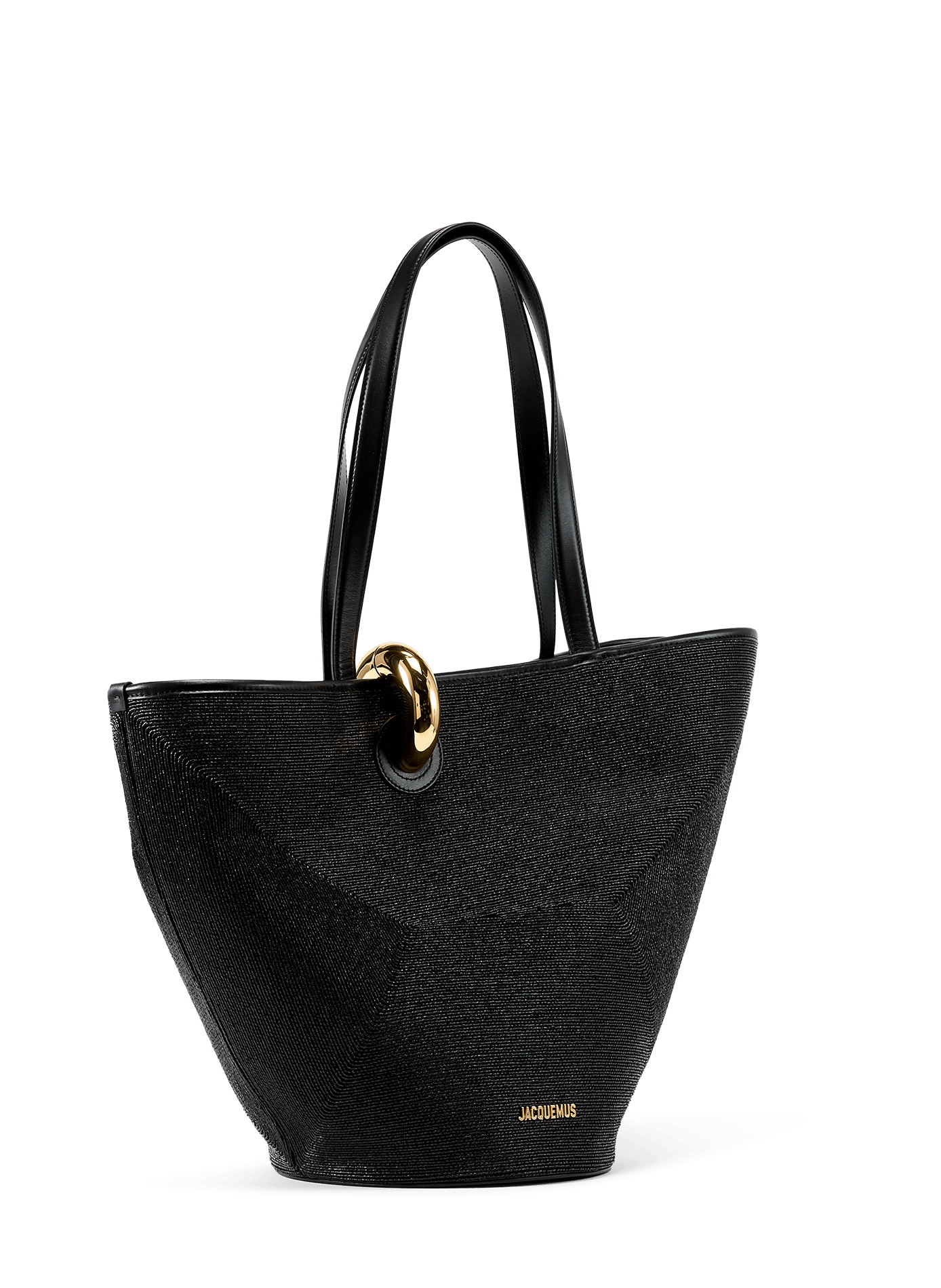 Le Bambino texturé en cuir de vache JACQUEMUS Noir