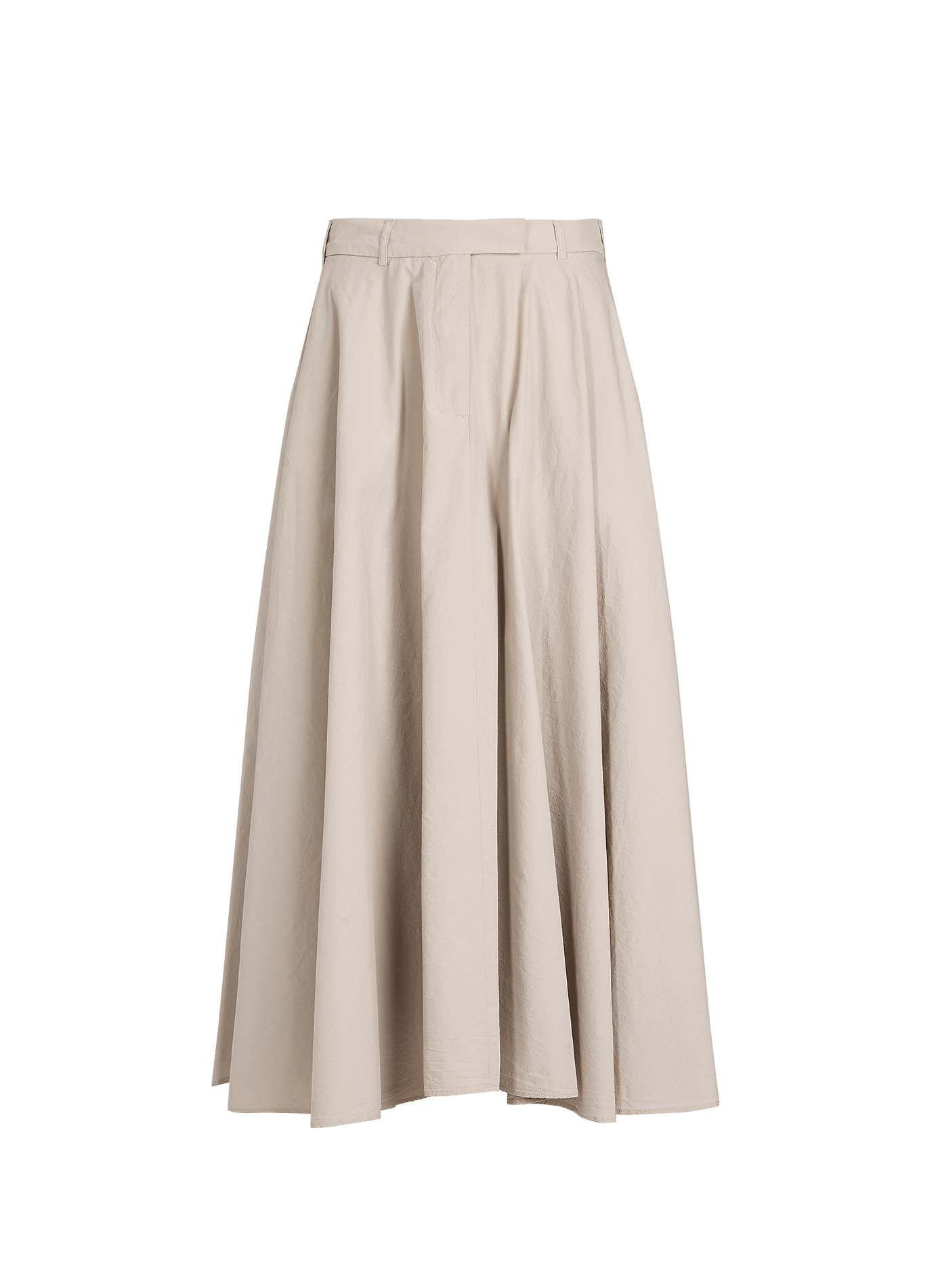 Flared cotton skirt Bertille OFFICINE GENERALE Beige