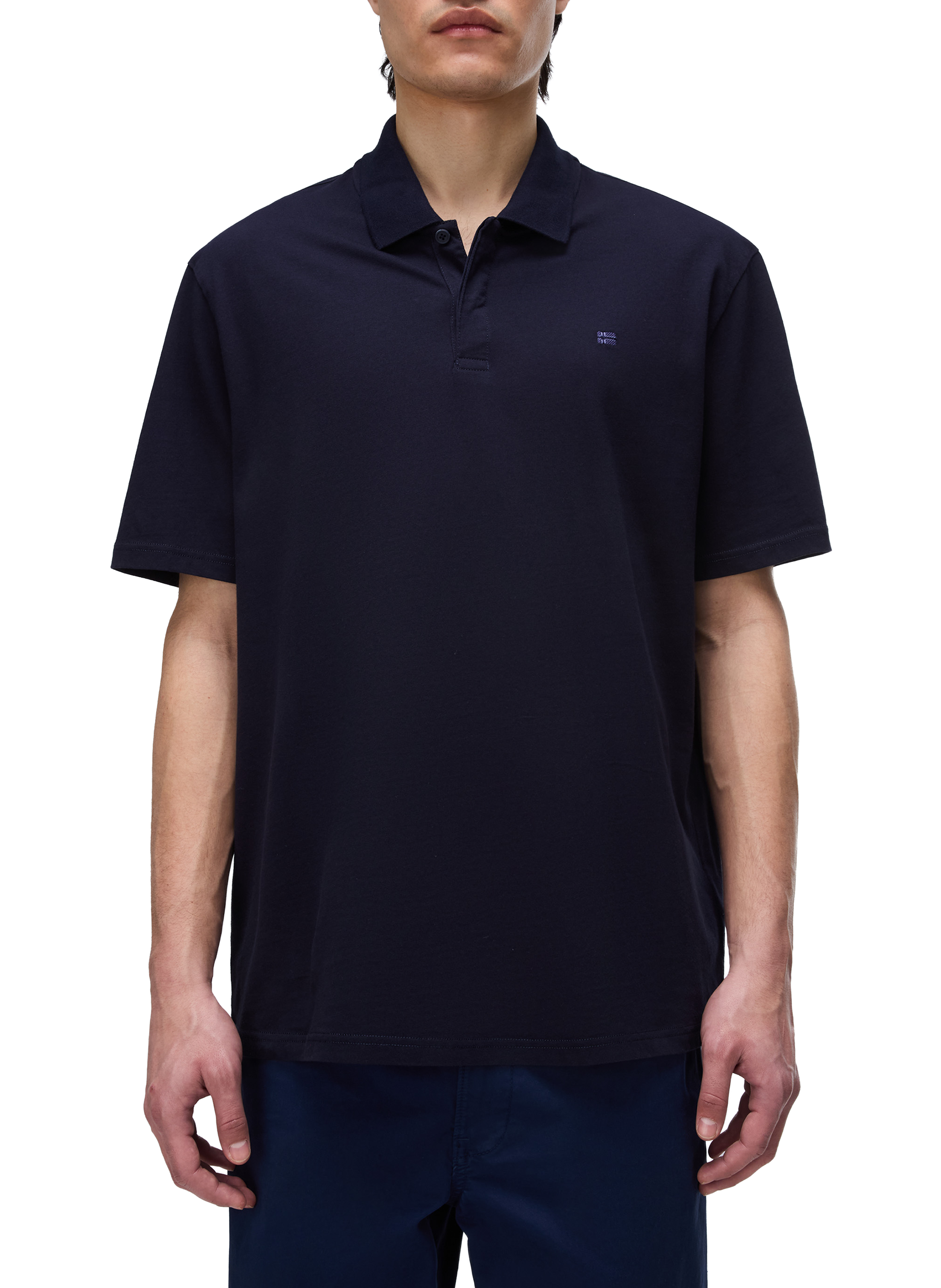 Polo manches courtes E-Nedles en coton NAPAPIJRI Bleu