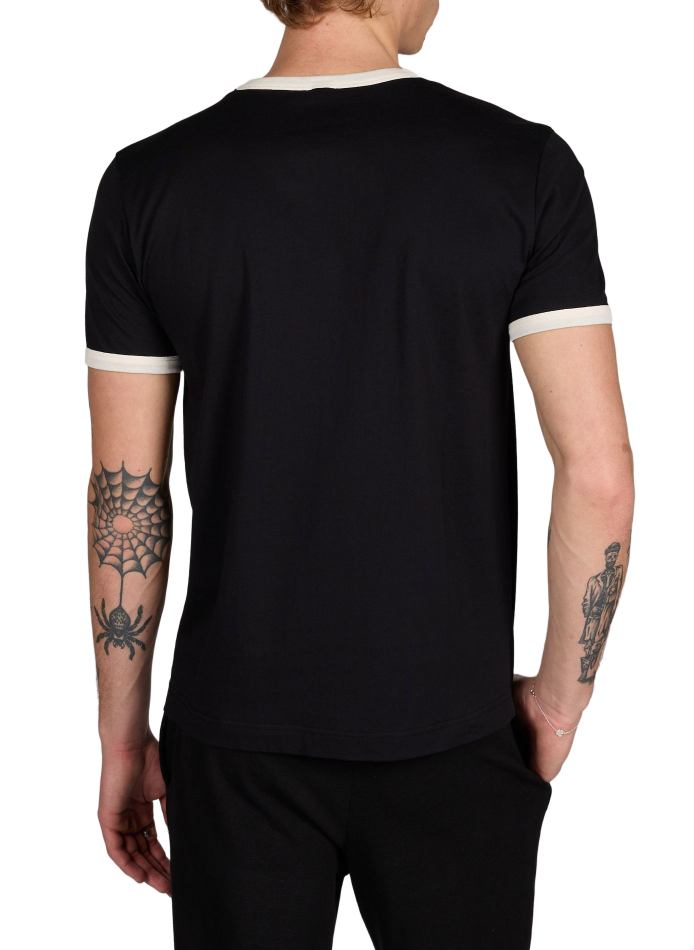Classic Cotton T-Shirt AU PRINTEMPS PARIS Black
