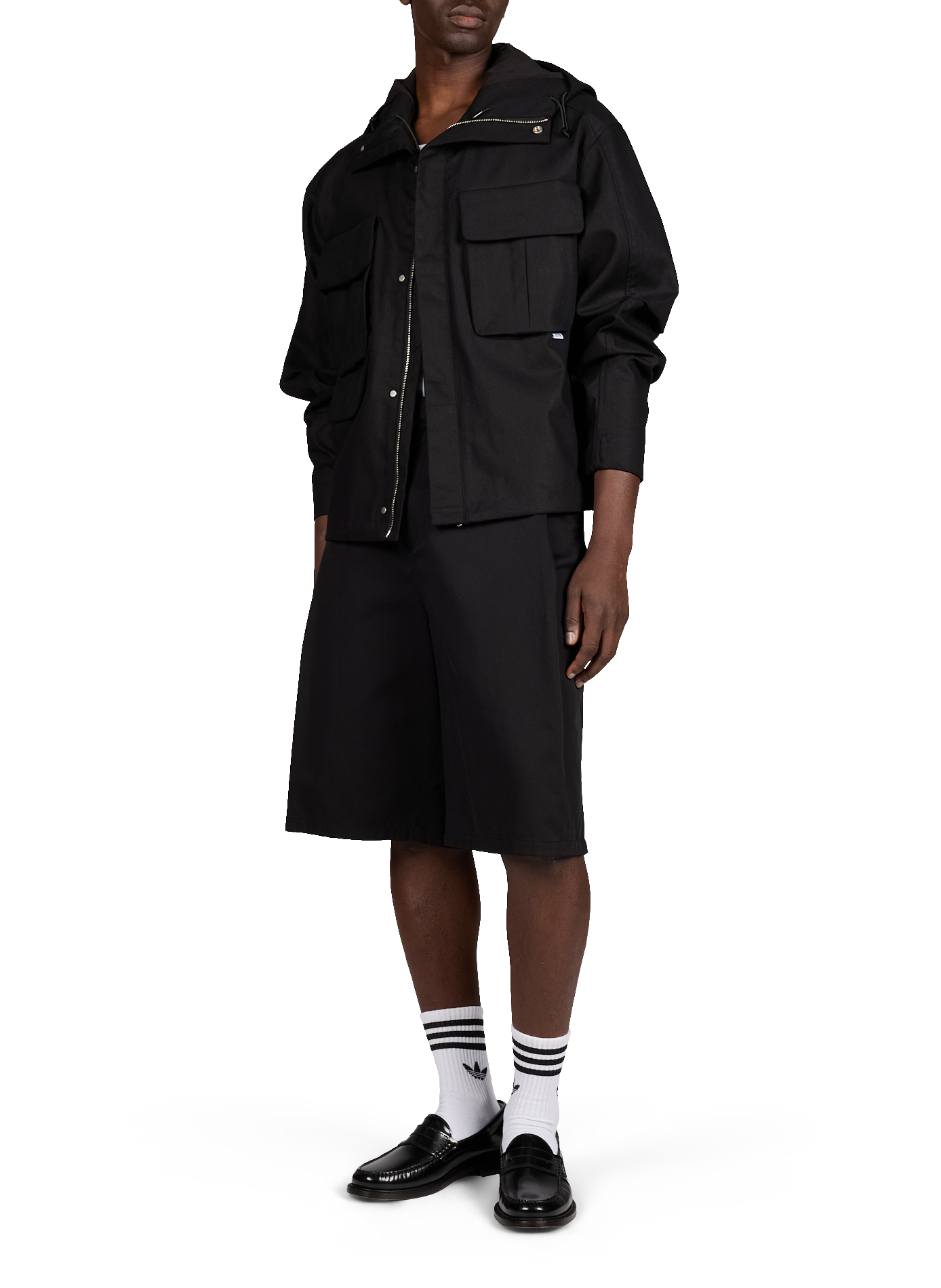 Veste technique en lin et coton ARTE ANTWERP Noir