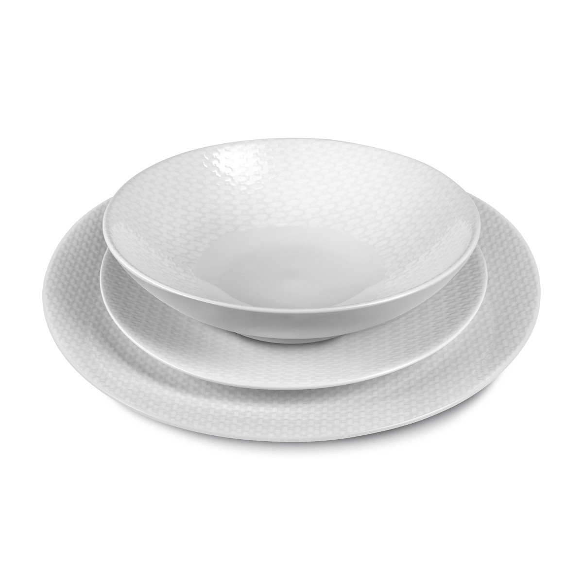 Izy - assiette plate 26 cm (lot de 6) MEDARD DE NOBLAT Blanc