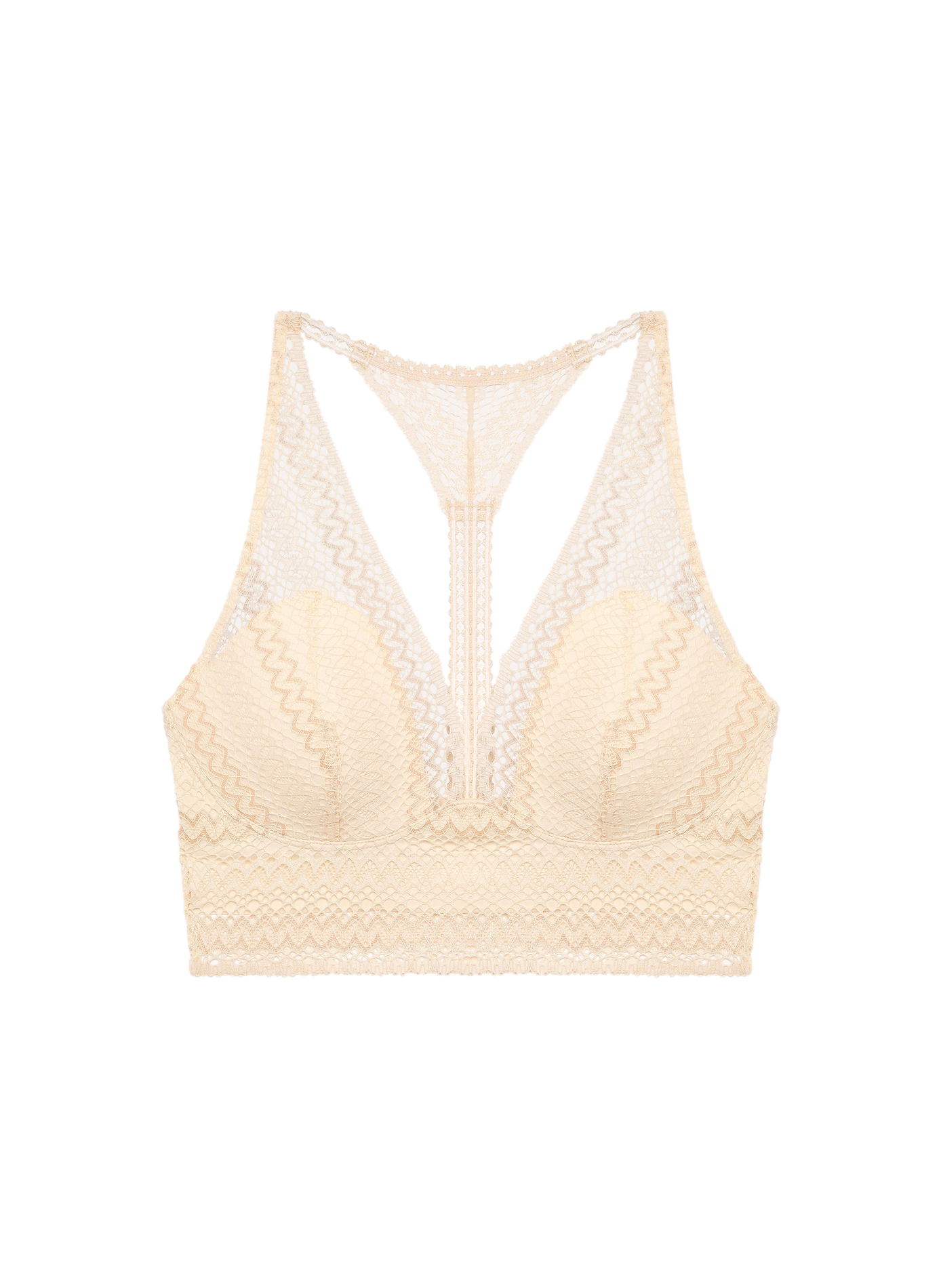 Sostén suave de encaje PASSIONATA Beige