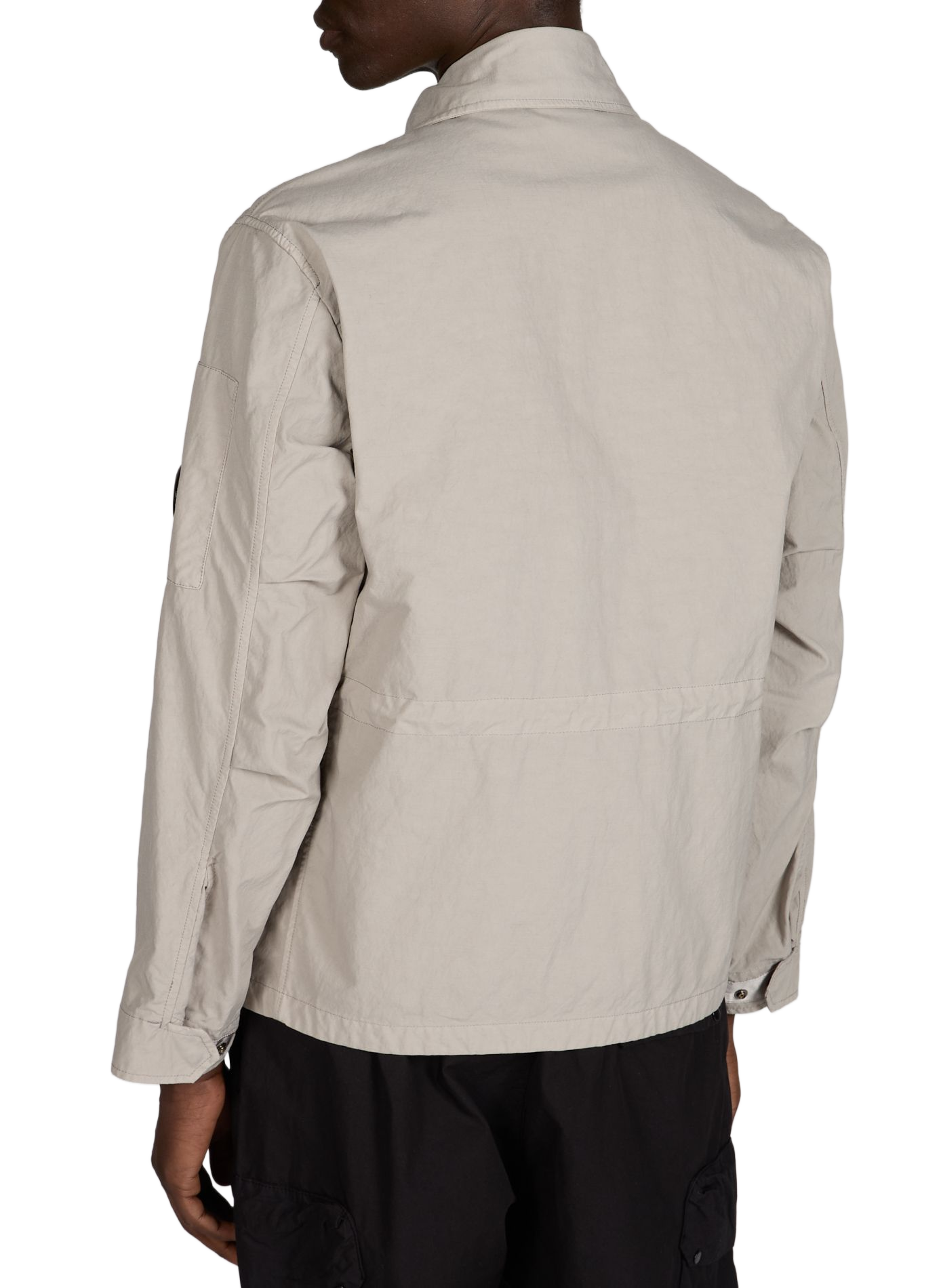 Straight jacket with multiple pockets and high collar CP COMPANY Beige
