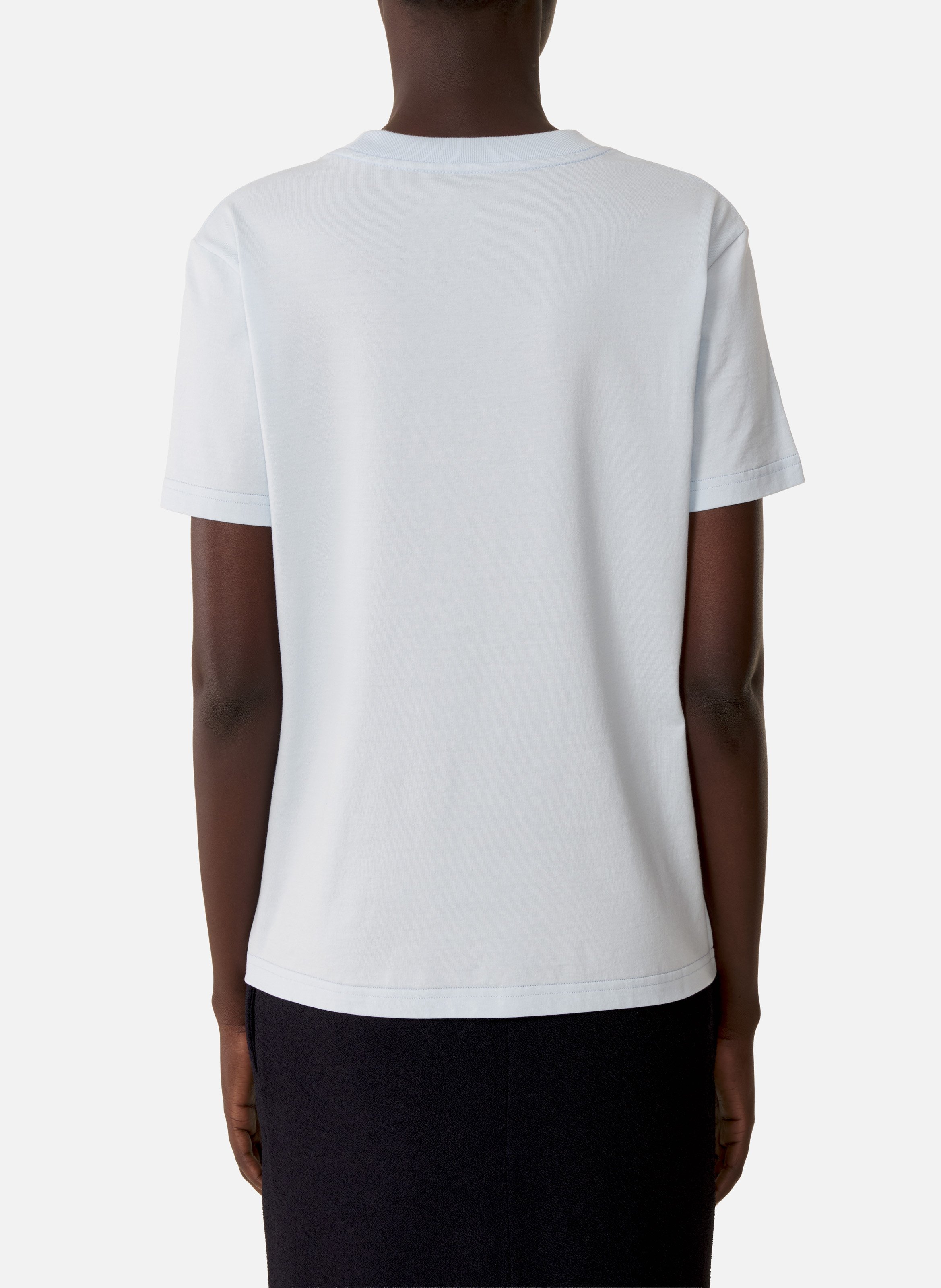 T-shirt brodé la mère et l'enfant en jersey LANVIN Bleu